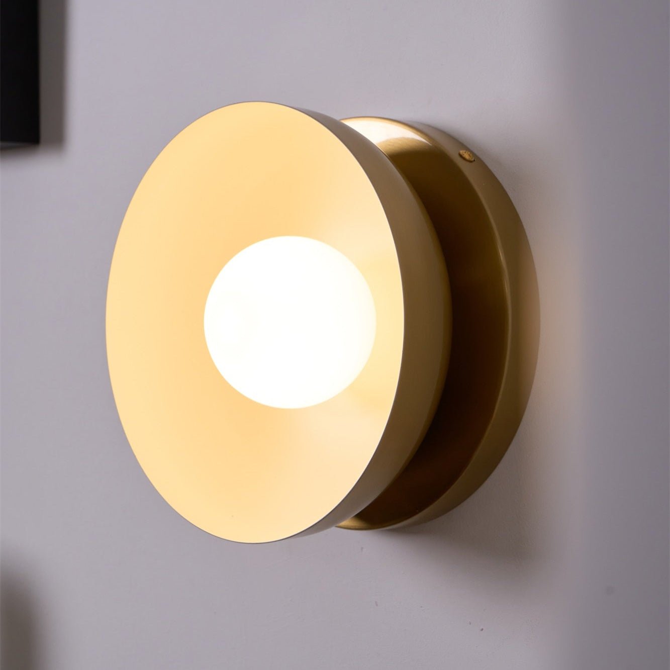 Solar Eclipse Wall Light, Hardwired Wall Sconce, detail 8