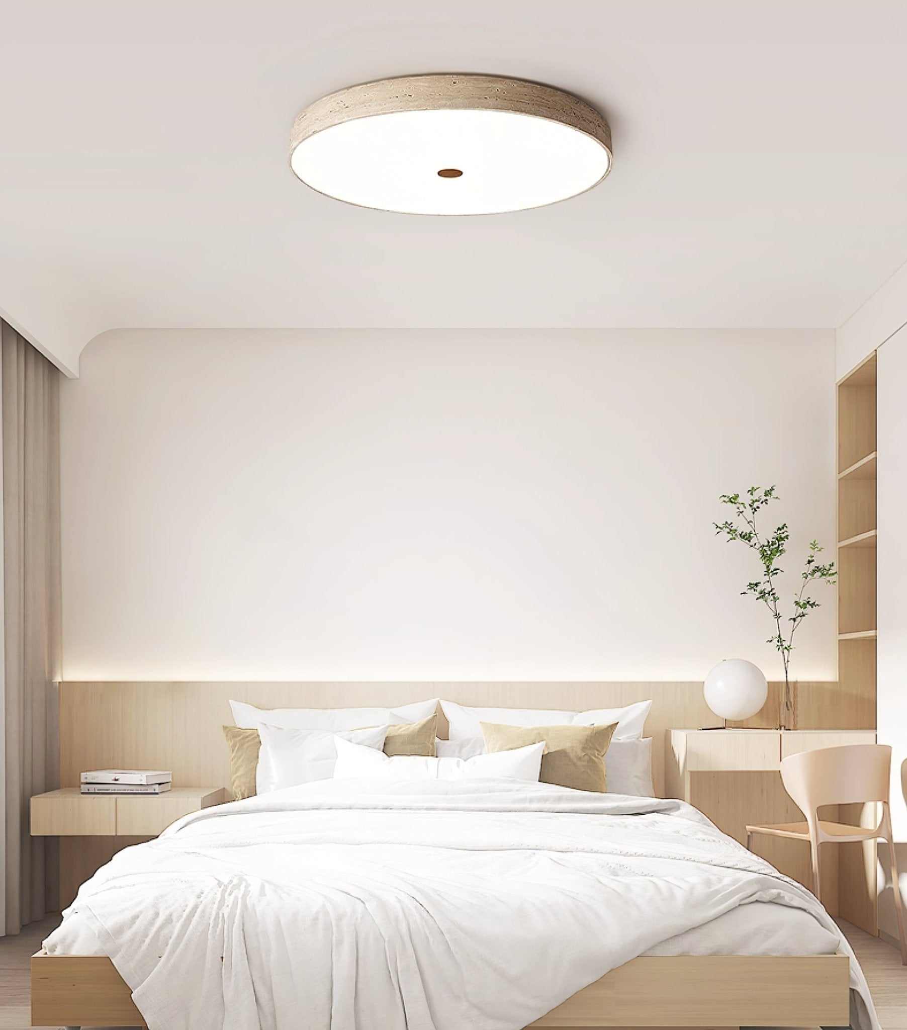 Solaro Travertine Ceiling Light