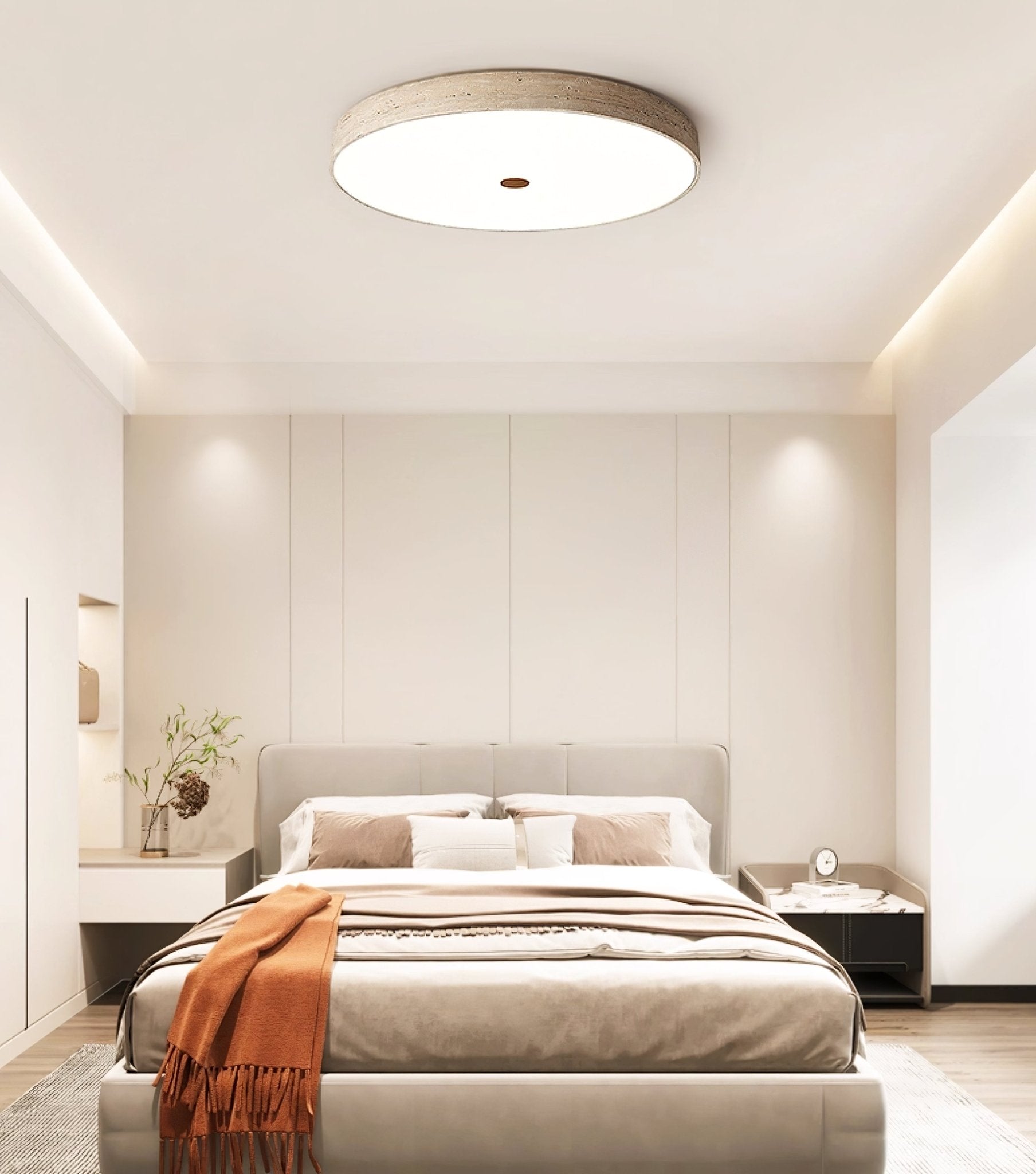 Solaro Travertine Ceiling Light
