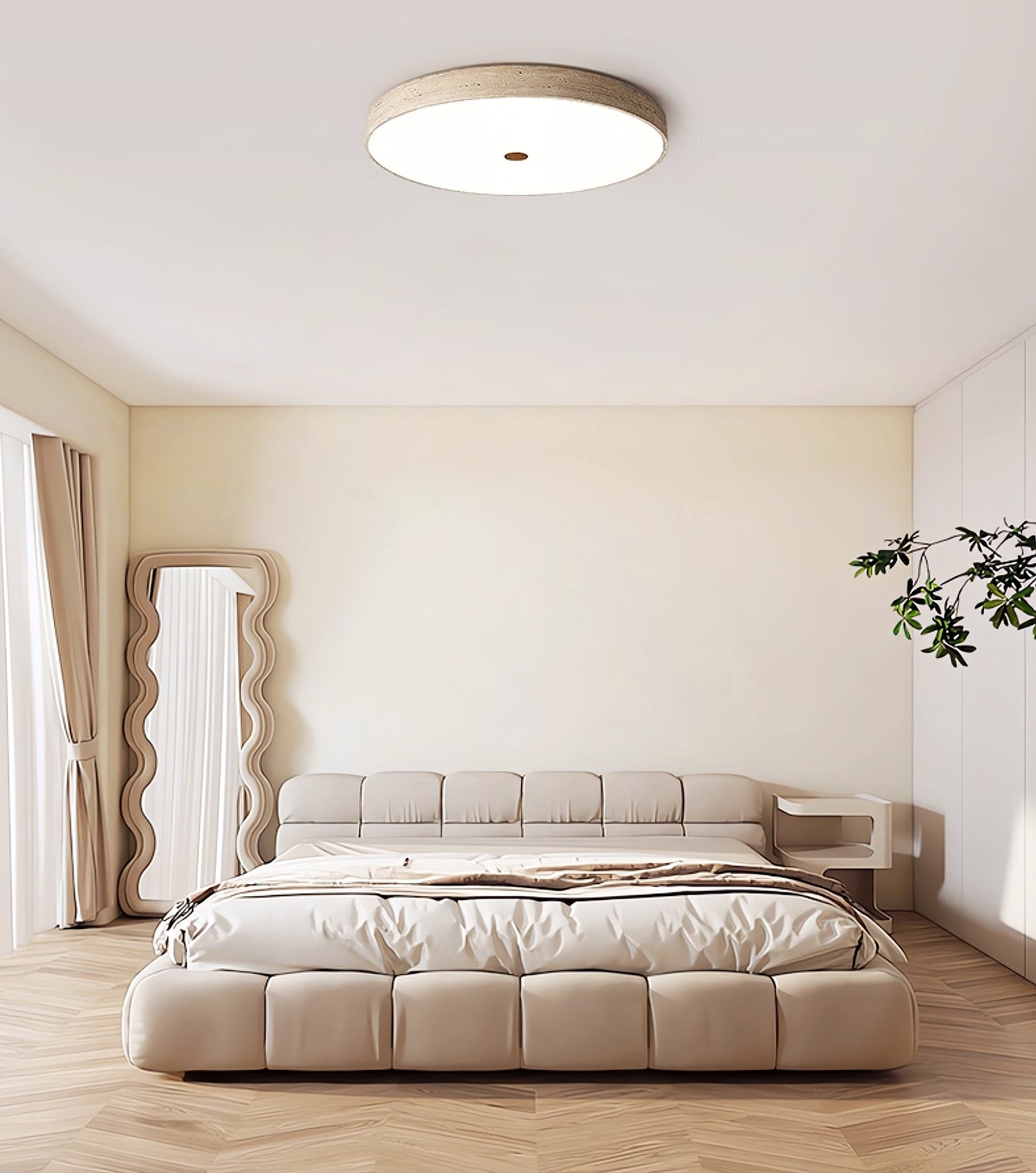 Solaro Travertine Ceiling Light