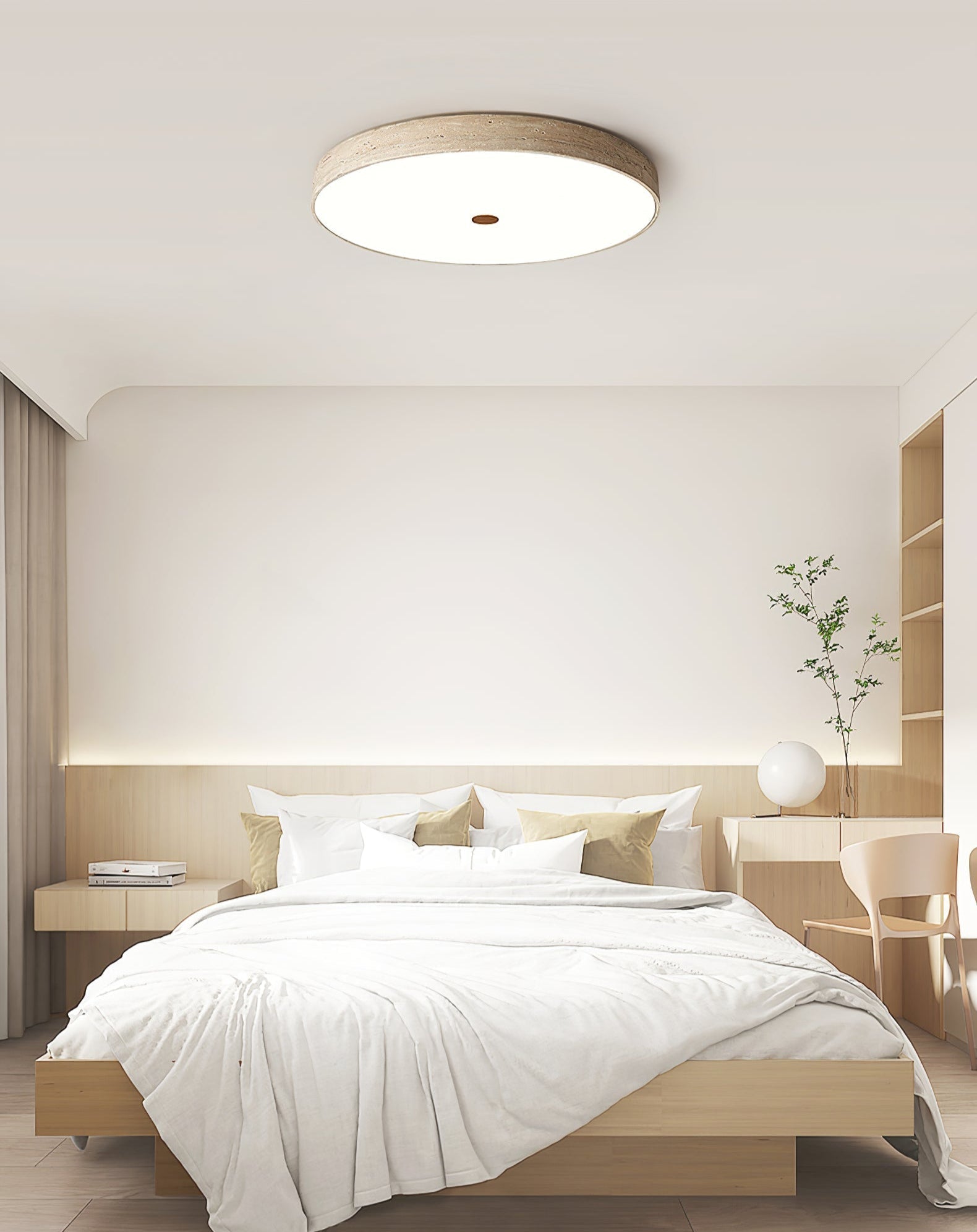 Solaro Travertine Ceiling Light