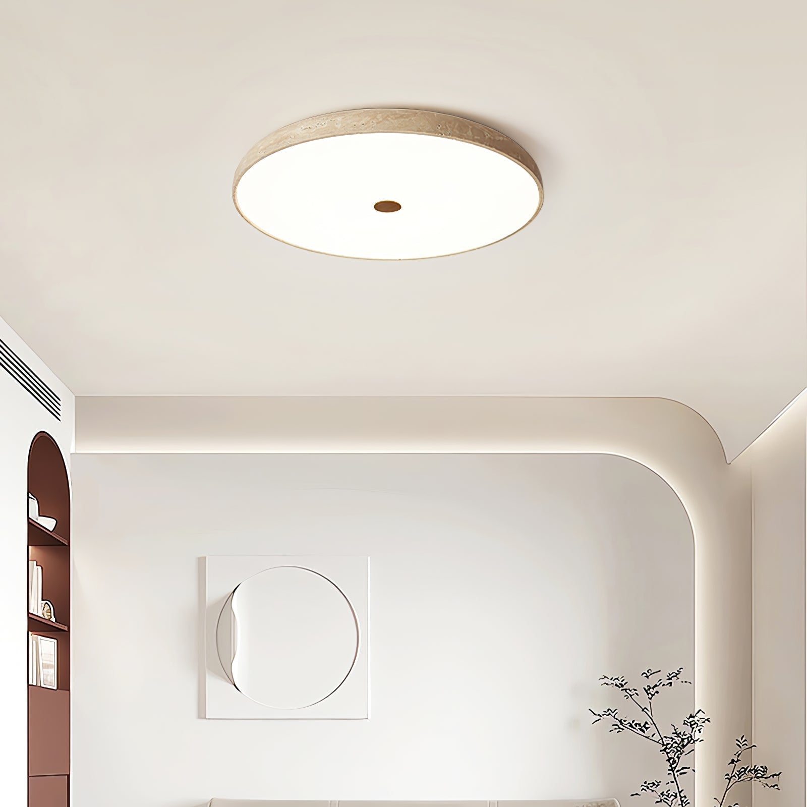 Solaro Travertine Ceiling Light