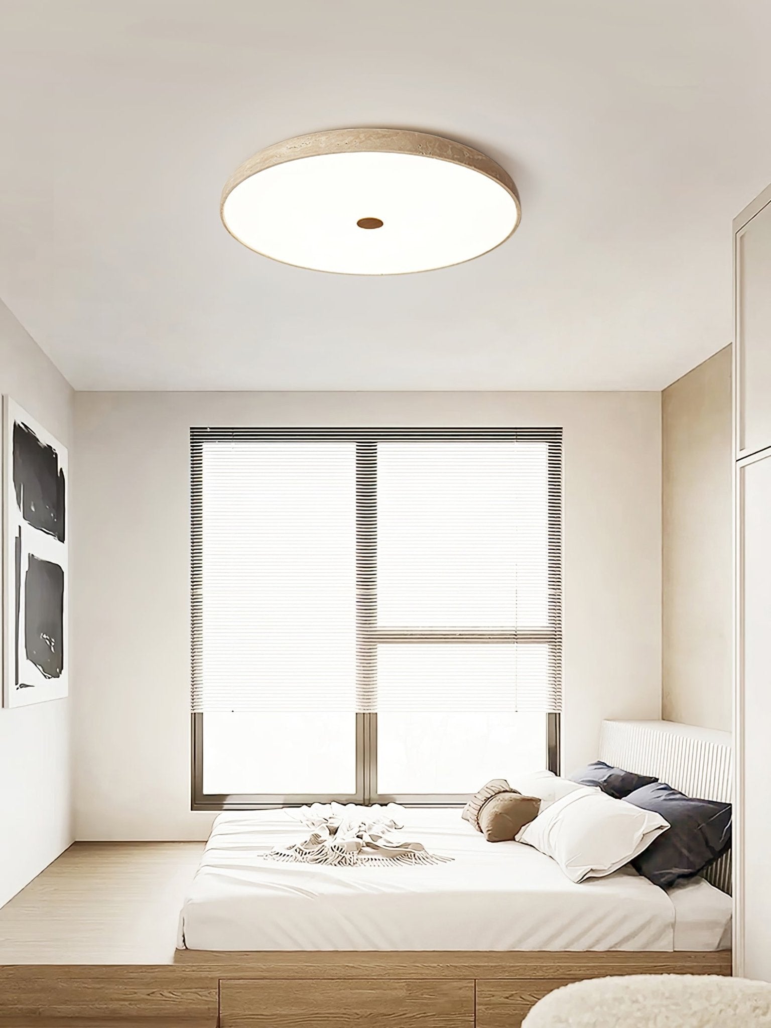 Solaro Travertine Ceiling Light
