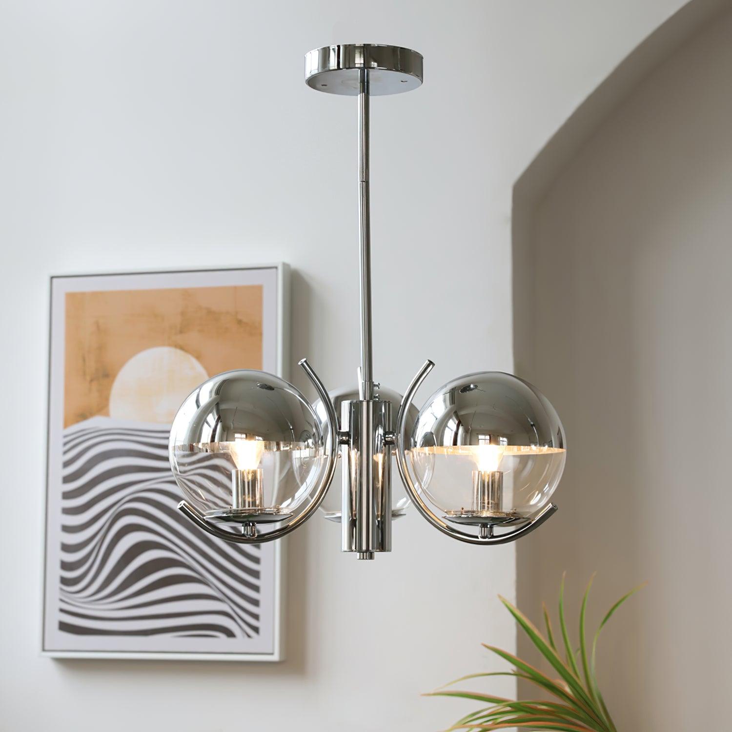 Space Ball Chandelier