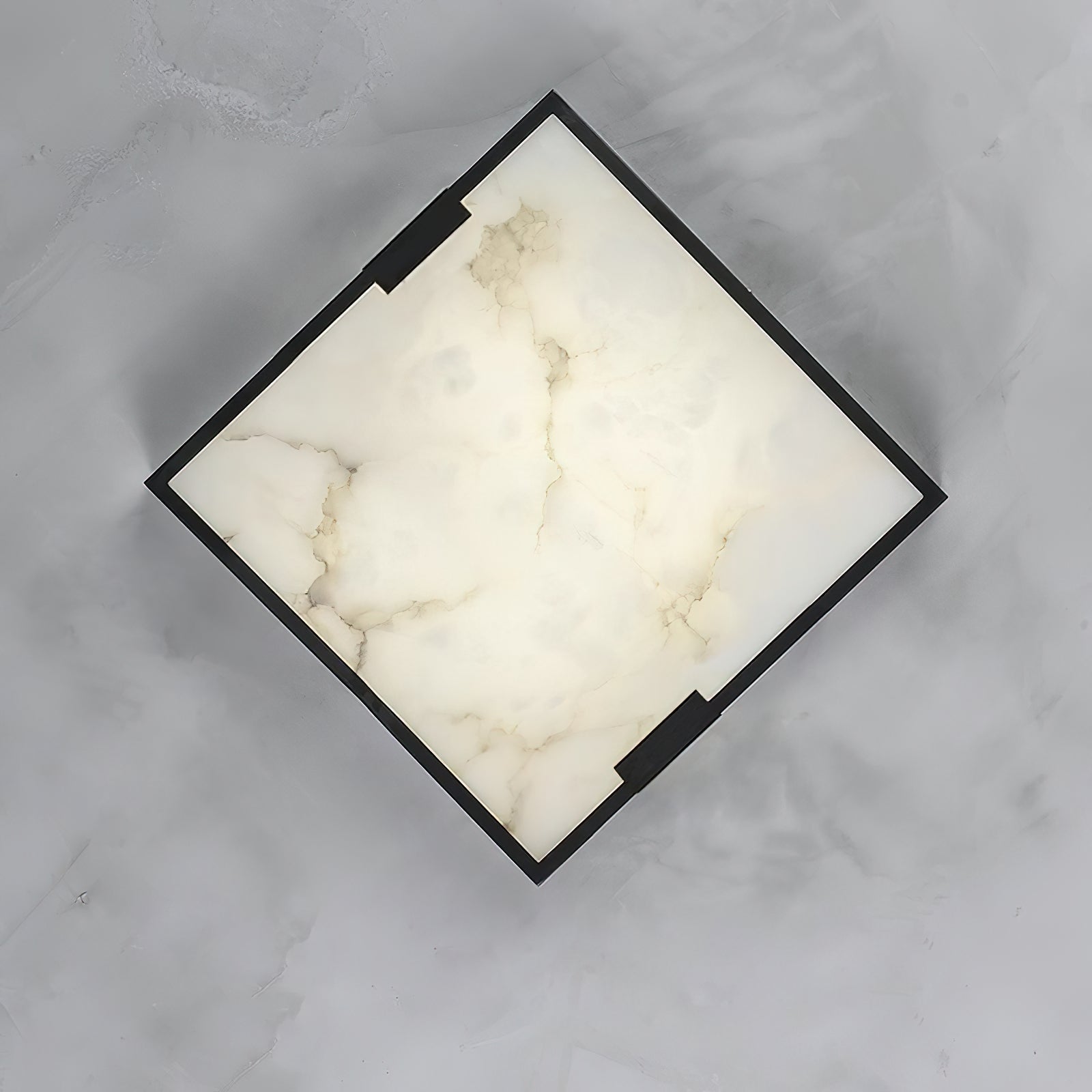 Square Alabaster Ceiling Light