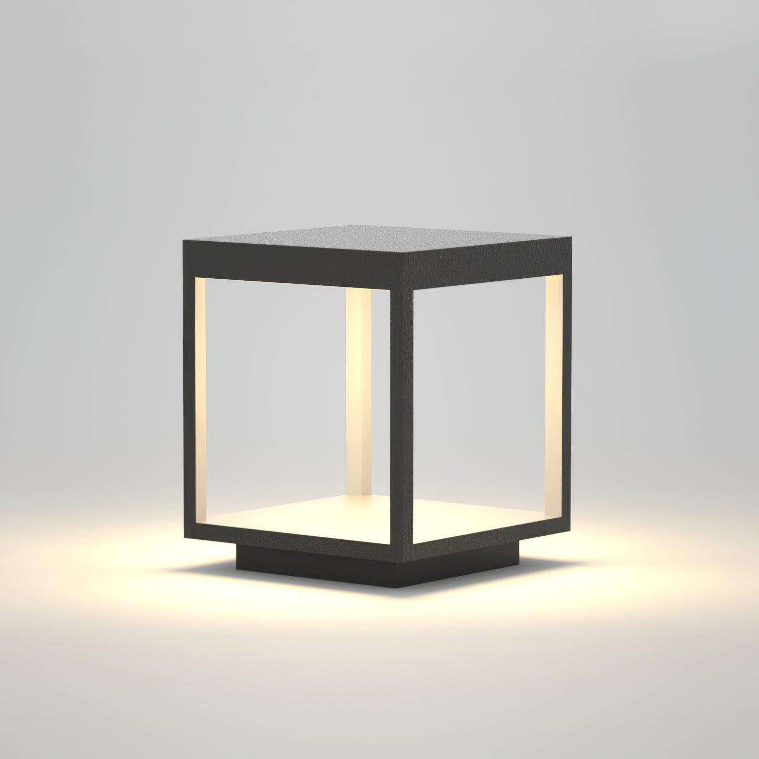 Square Frame Solar Outdoor Light Table Lamp