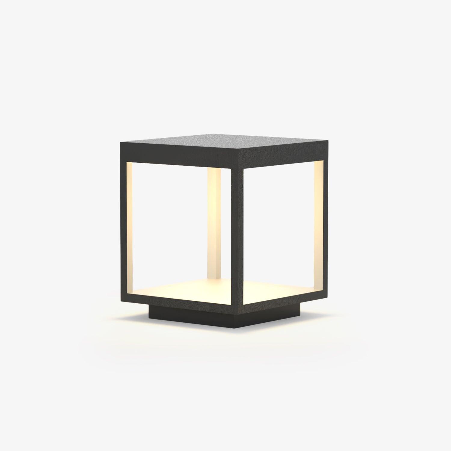 Square Frame Solar Outdoor Light Table Lamp