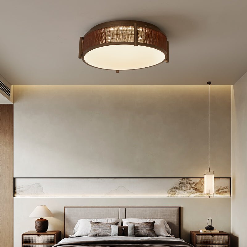 Bamboo Weave Ceiling Light