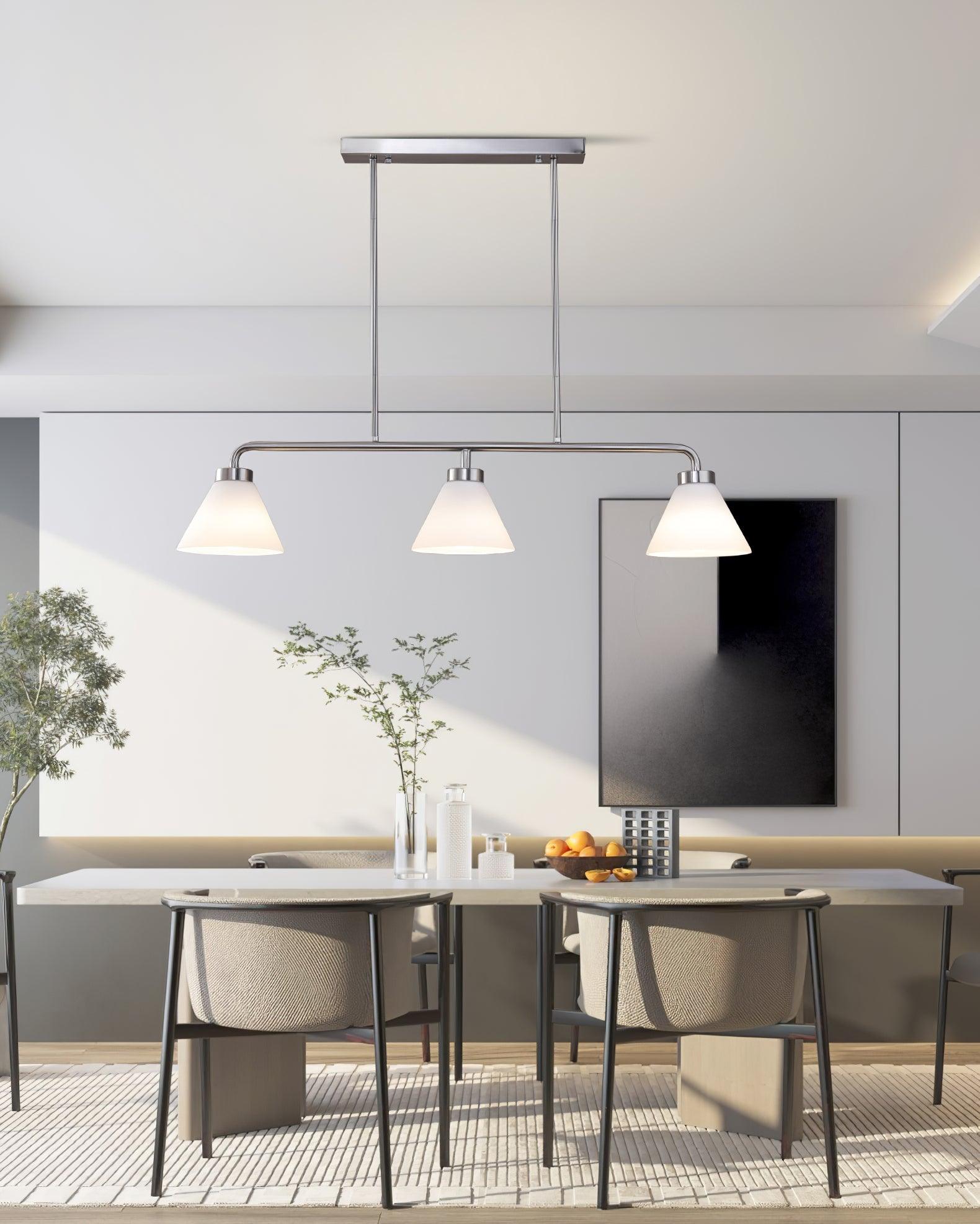 Stephens 3 - Light Modern Linear Chandelier 36.2