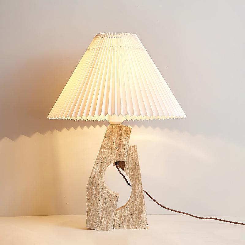Stone Pillar Table Lamp 16.9