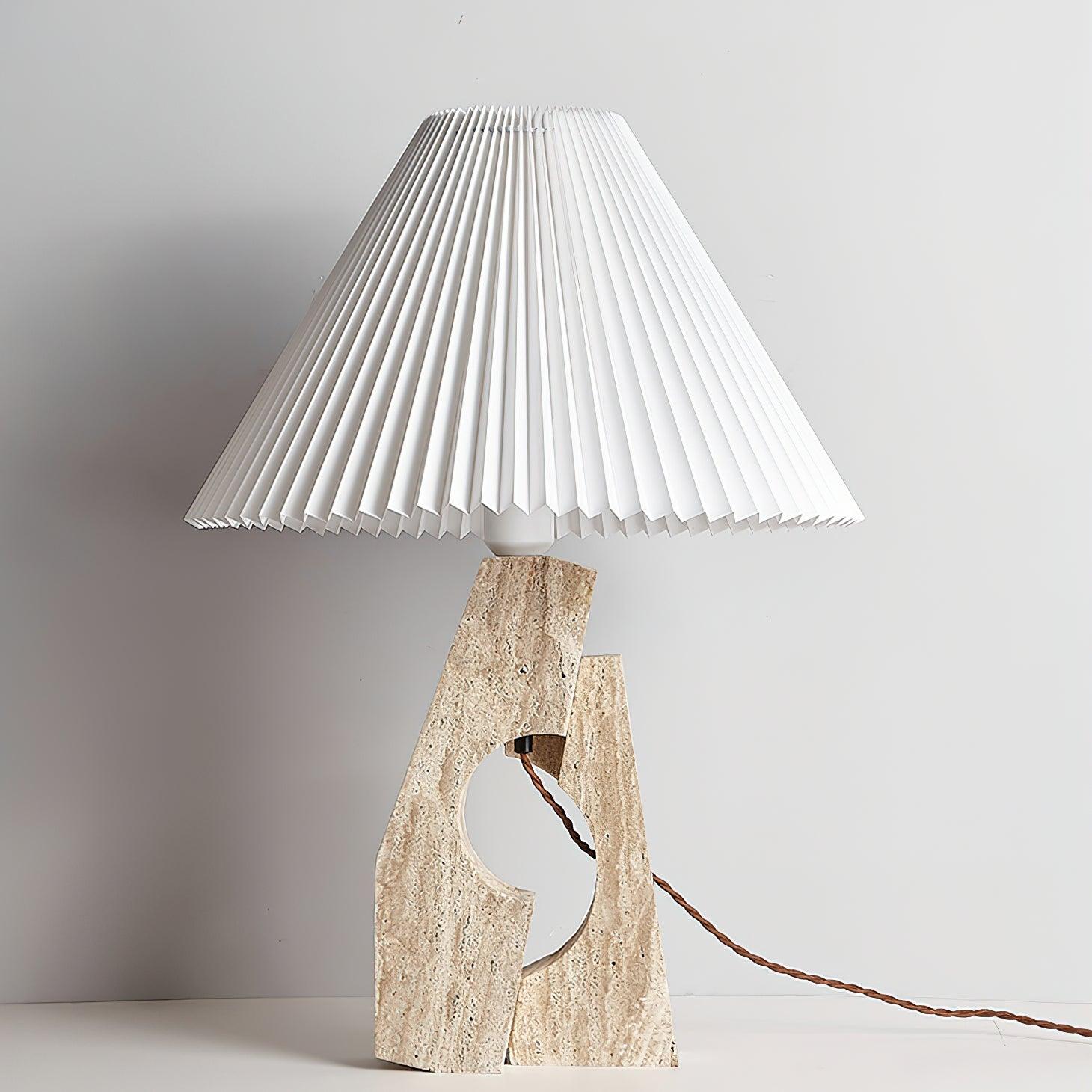 Stone Pillar Table Lamp 16.9