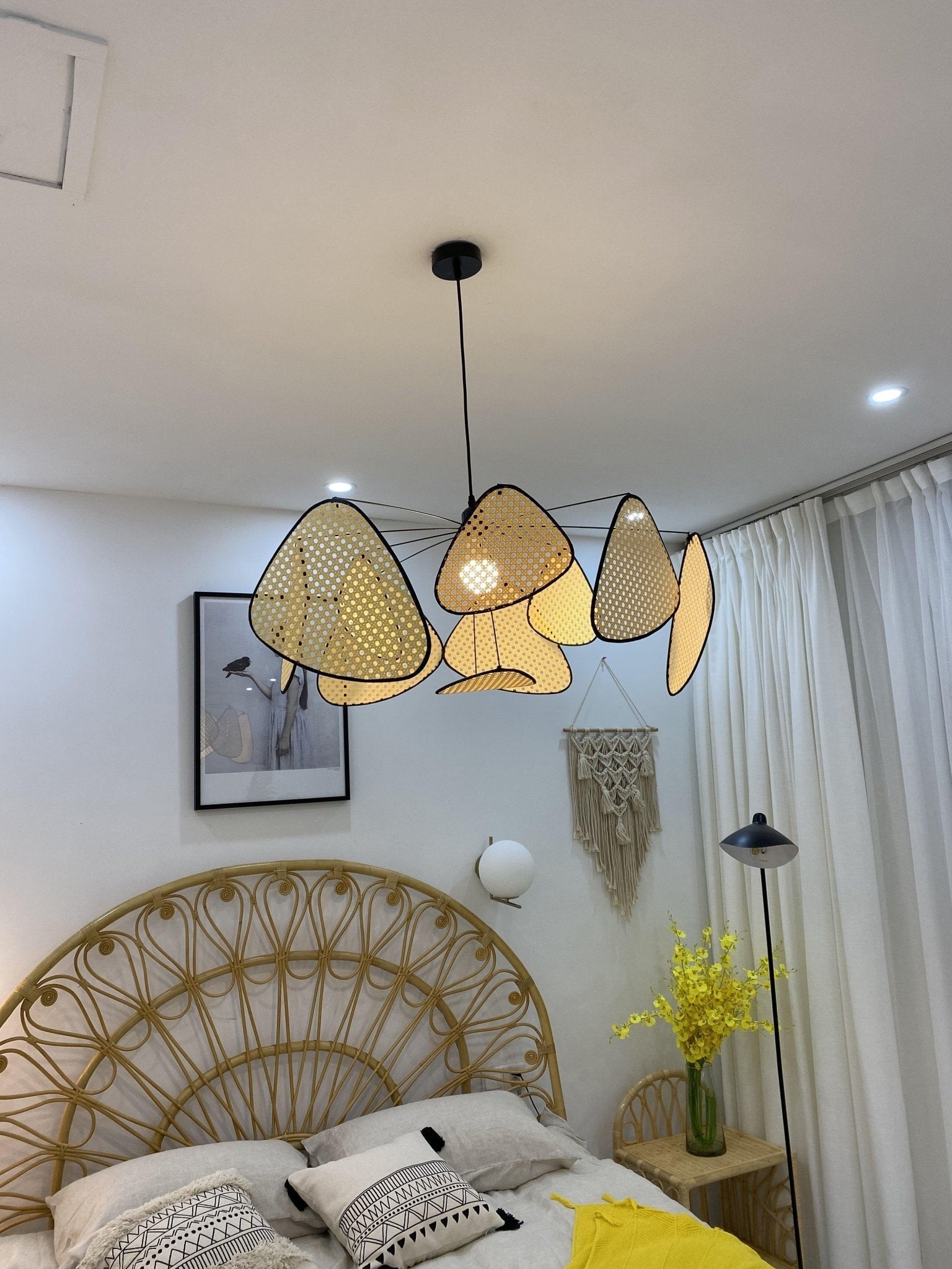Screen Cannage Swag Light Chandelier