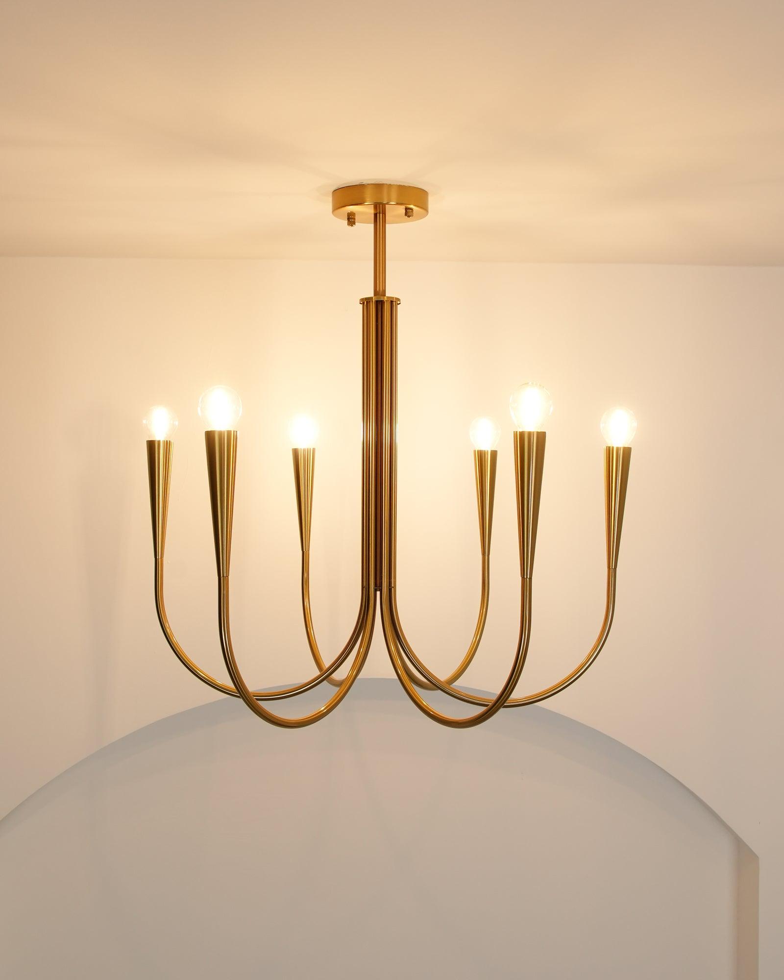 Swoop Arm Chandelier