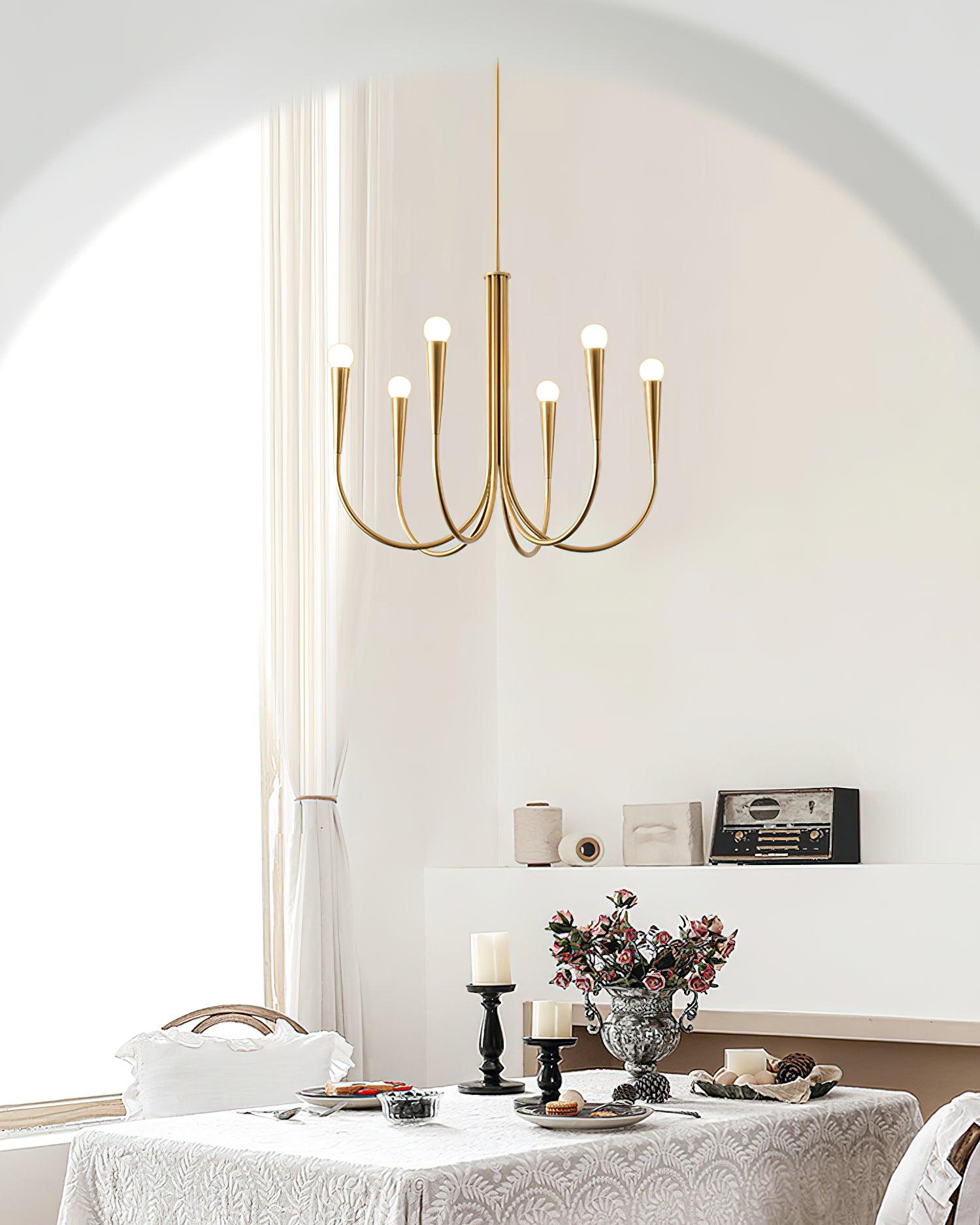 Swoop Arm Chandelier