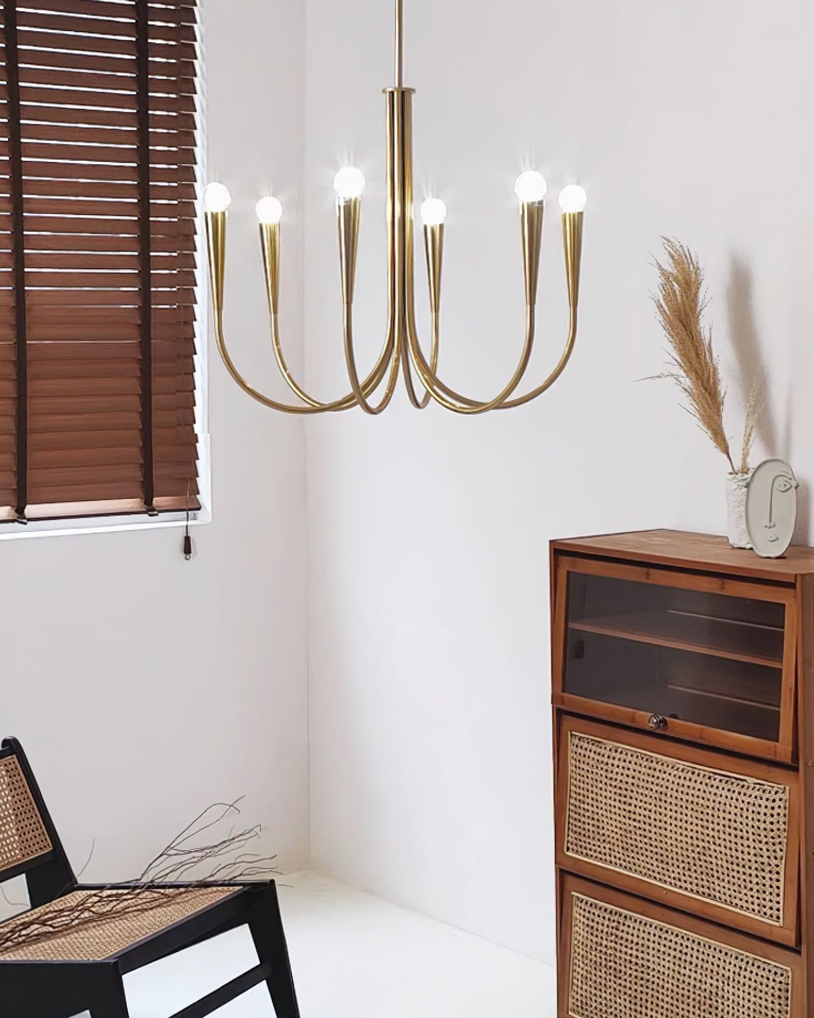 Swoop Arm Chandelier