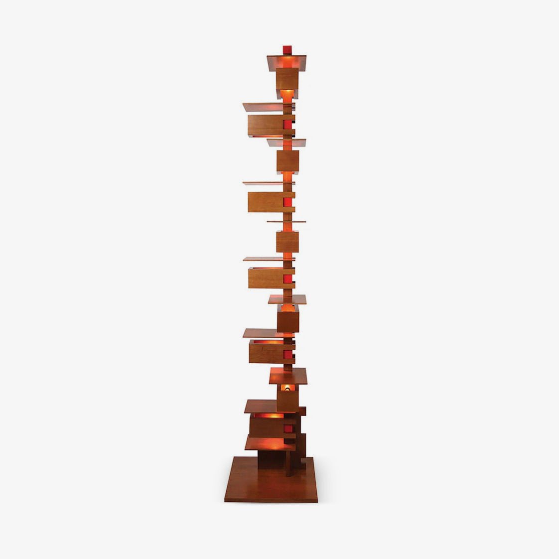 Taliesin Floor Lamp floor lamp in metal, wood, iron, walnut | Tianguang Select
