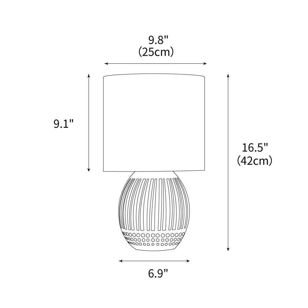 Terra Stripes Table Lamp 9.8