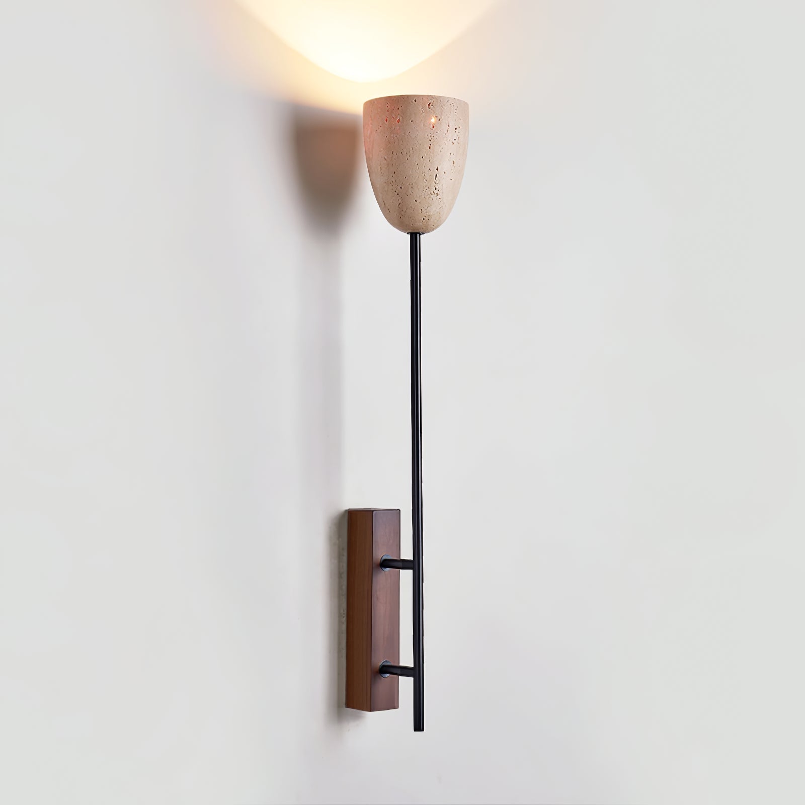 Close-up angle of Terra Bell Wall Light showing form and material detail