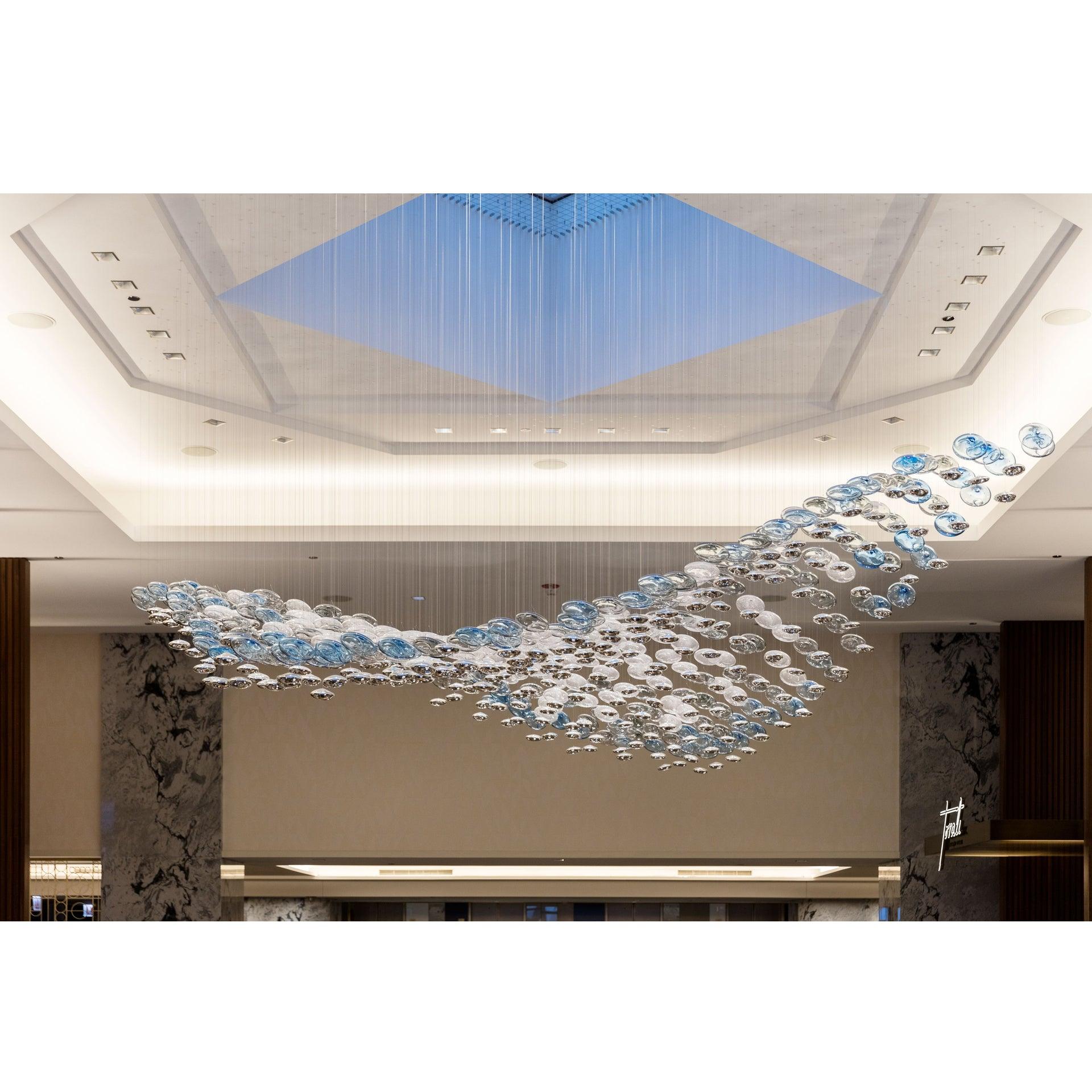 DIY Flying Wave Chandelier