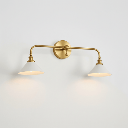 Bridgemont Wall Light - Dia 23cm x W 30cm x H 35cm Metal, Hardwired Wall Sconce, detail 17