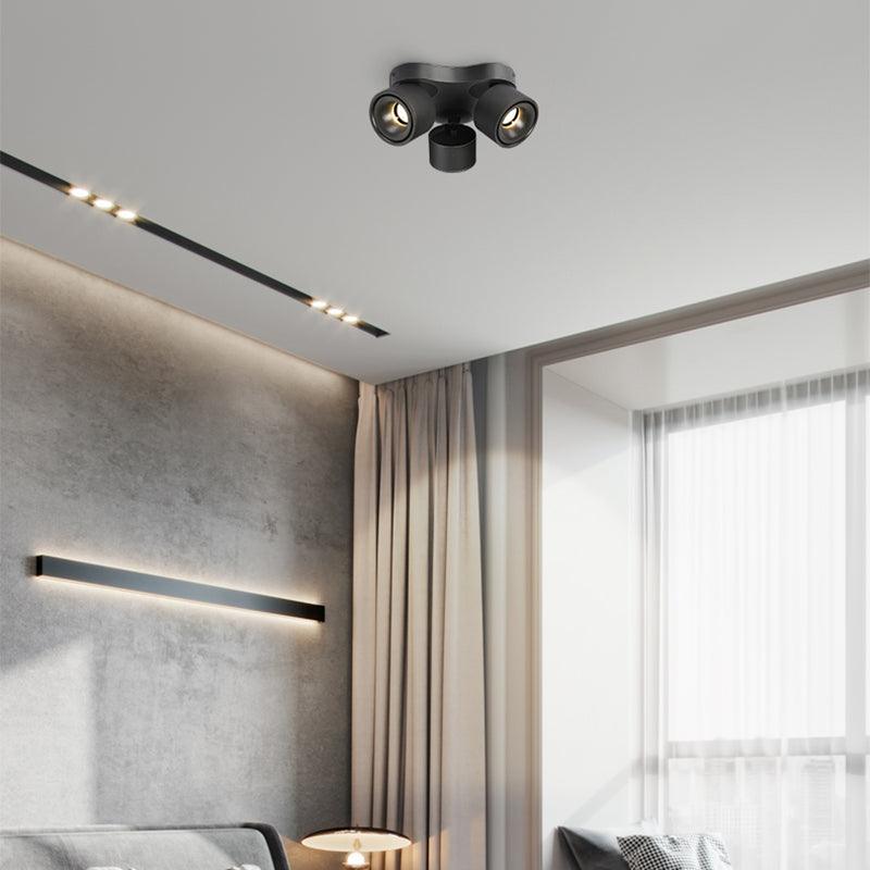 Rotating Folding Three Head Overhead Light Spotlight