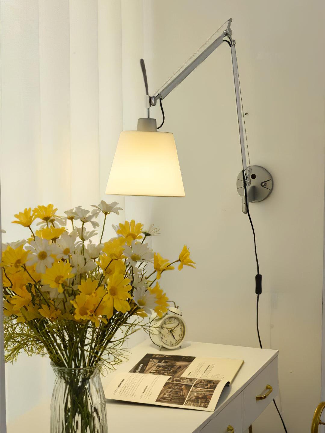 Rocker Contemporary Design Wall Light - ∅ 7.9″ x H 9.4″ Metal, Hardwired Wall Sconce, detail 5