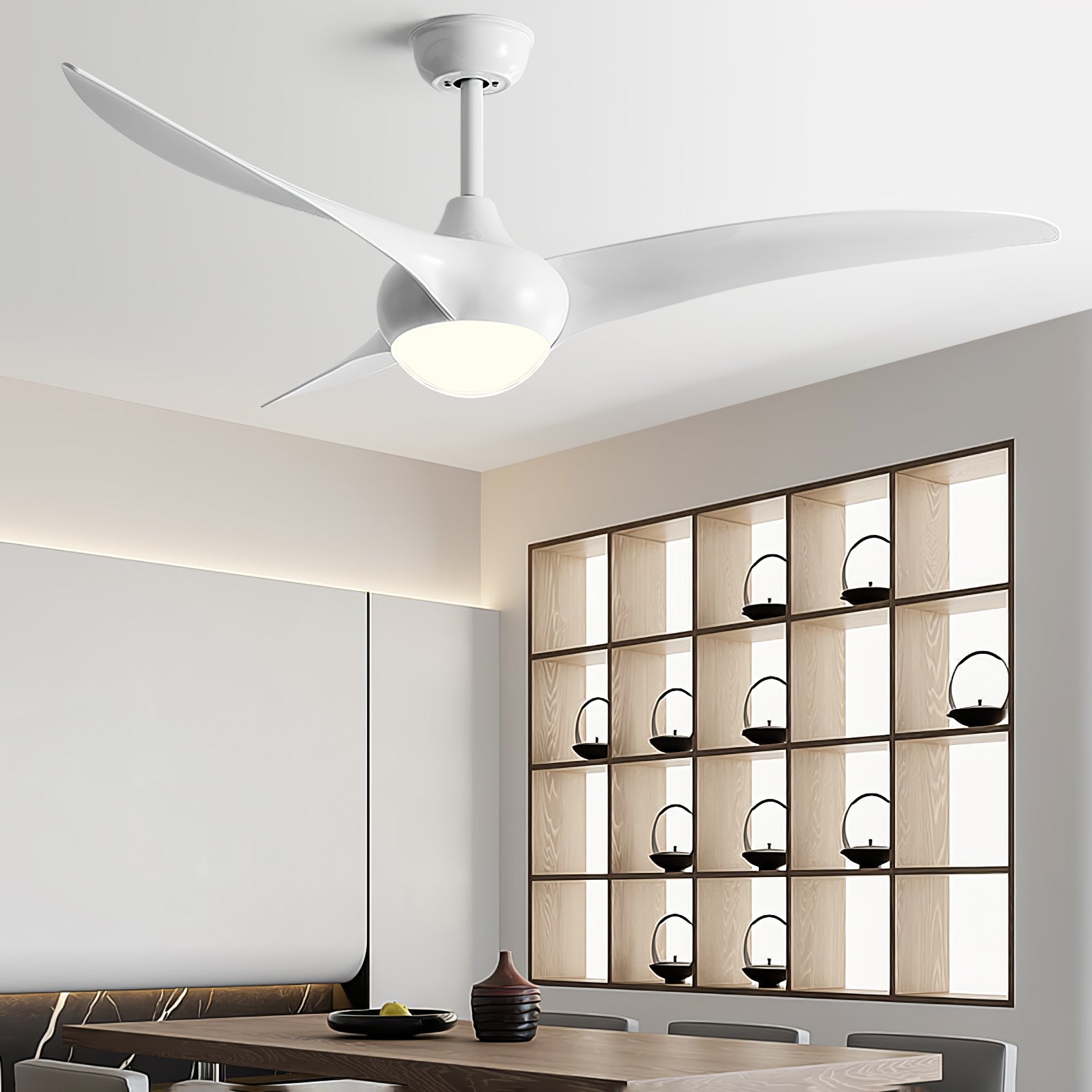 Traditional Flush Mount Light Ceiling Fan