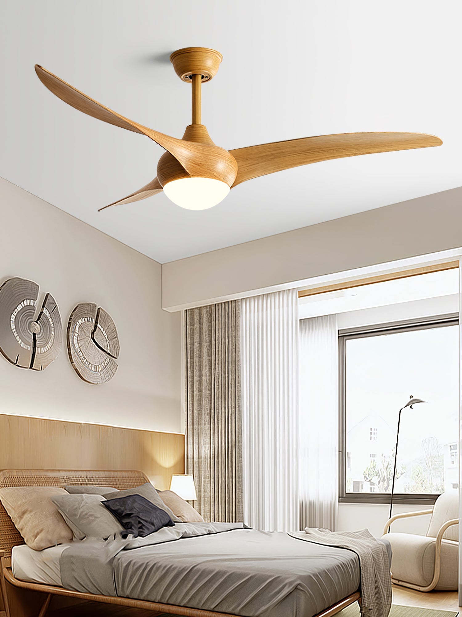 Traditional Flush Mount Light Ceiling Fan