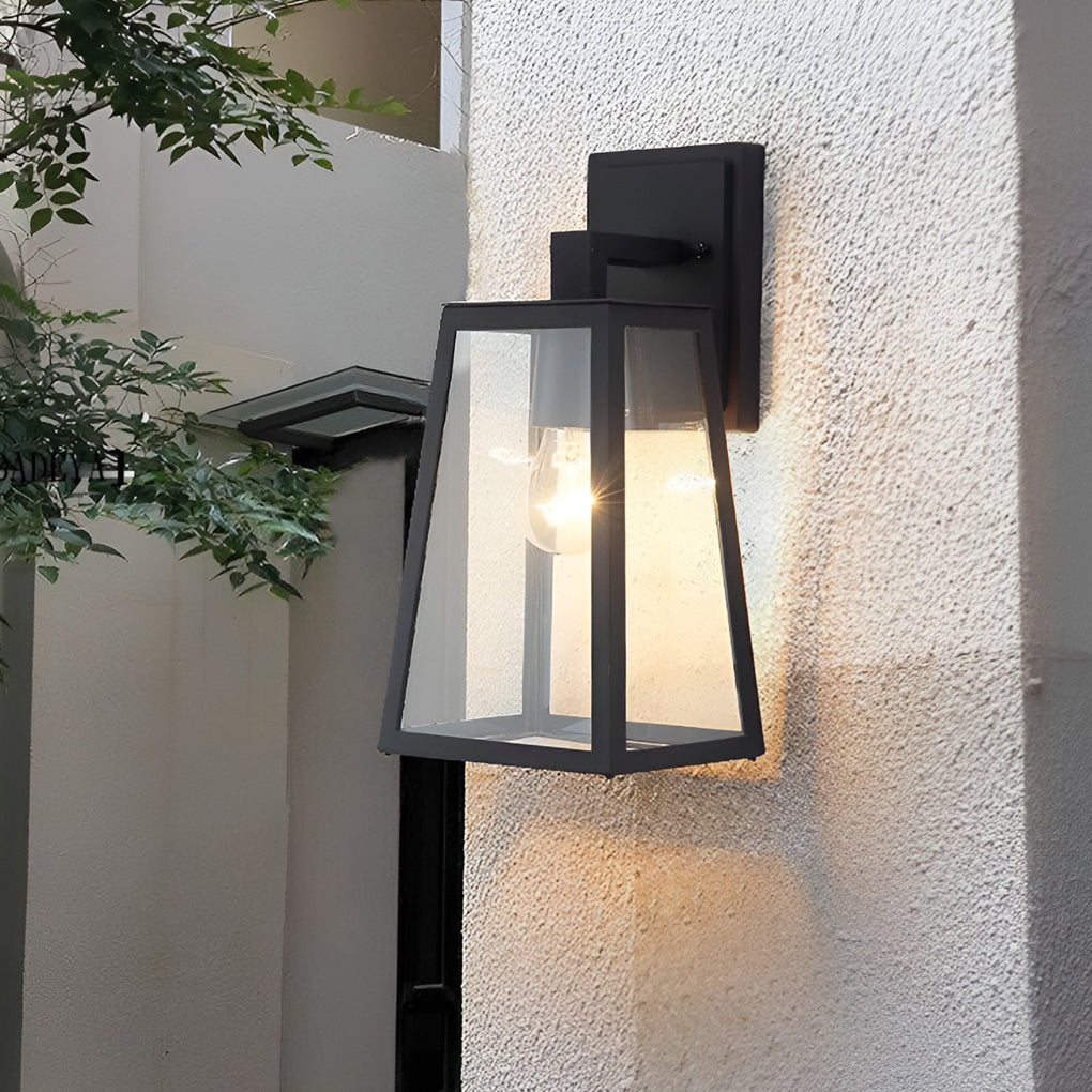 Trapezoidal Waterproof LED Vintage Exterior Wall Light, main view, Tianguang Select