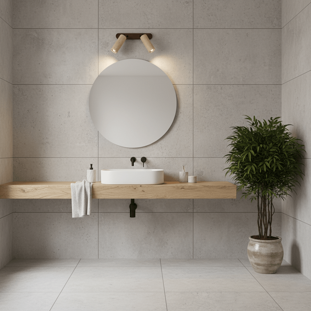 Travertine Triple Spotlight Wall Light - Wall Lamp, Hardwired Wall Sconce, detail 9