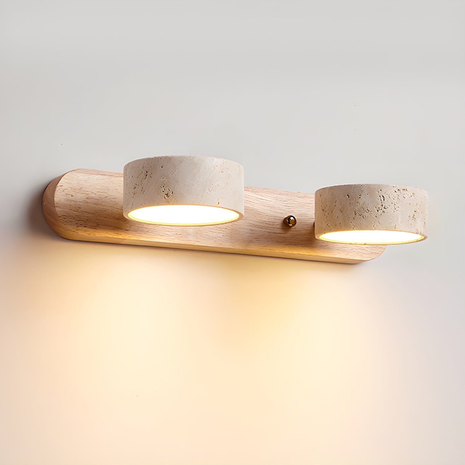 Travertine Duo Rechargeable Wall Light Vanity Light