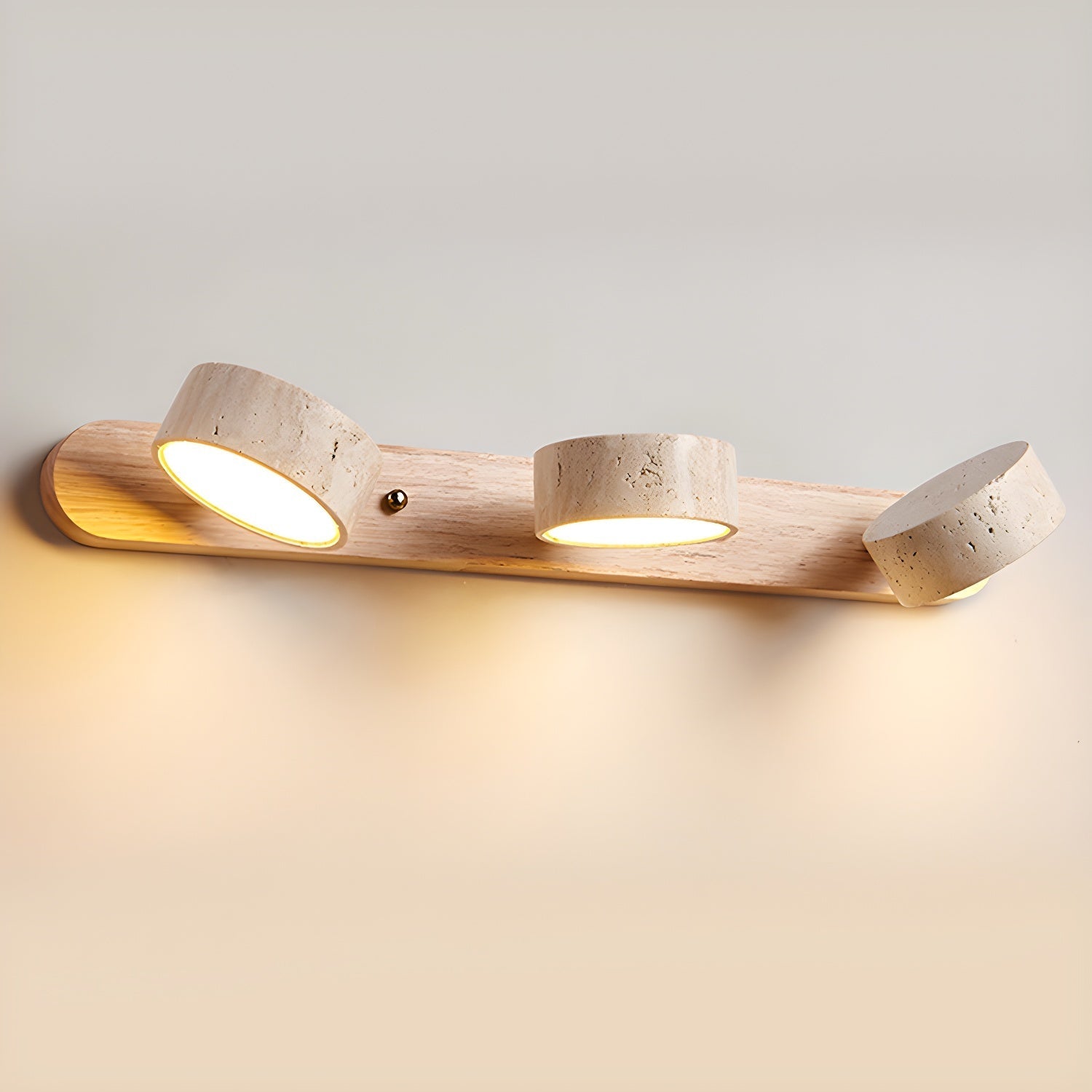 Travertine Duo Rechargeable Wall Light Vanity Light