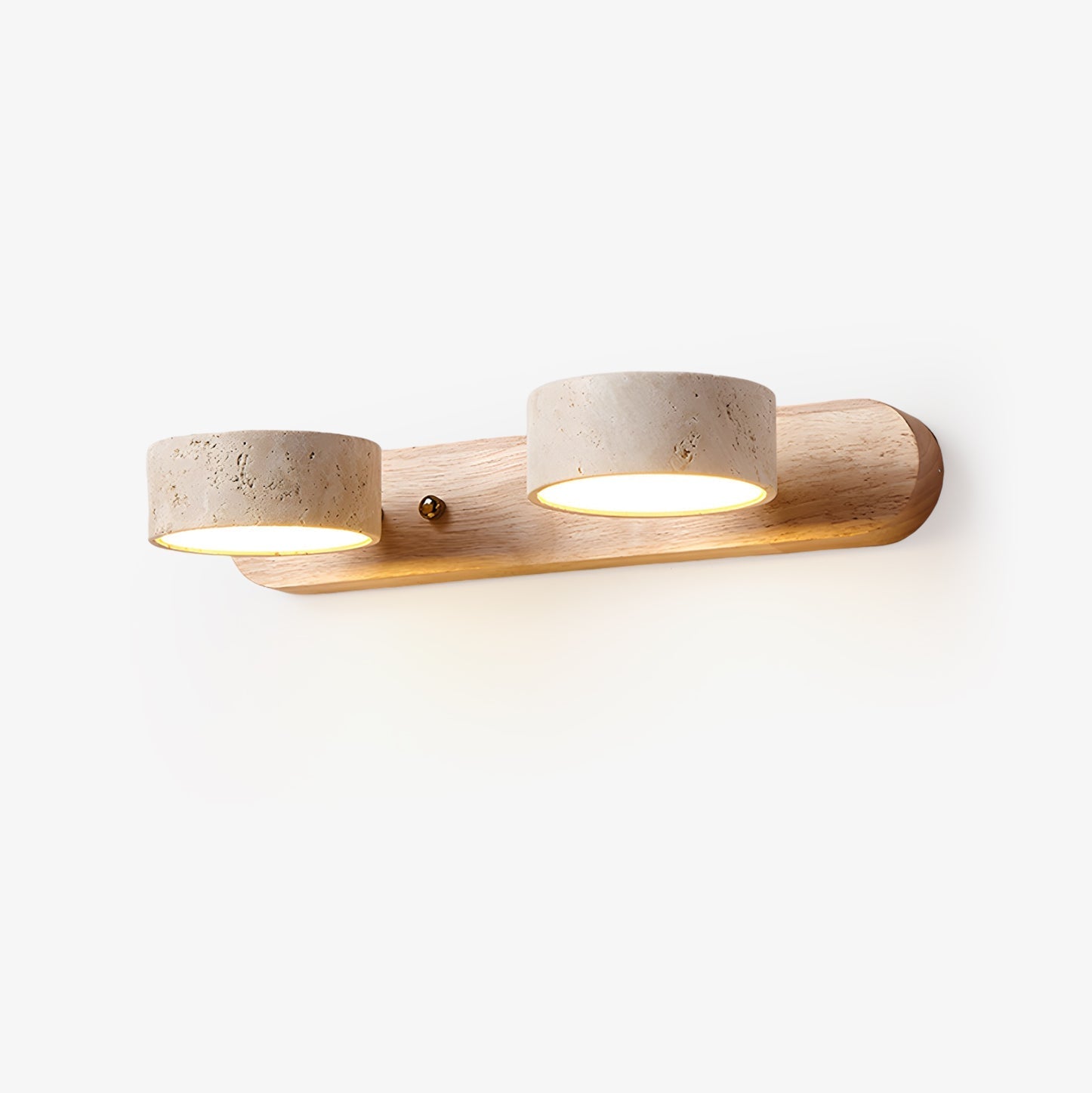 Travertine Duo Rechargeable Wall Light Vanity Light
