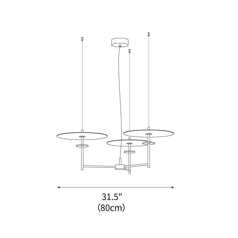 Trezzero Chandelier 31.5