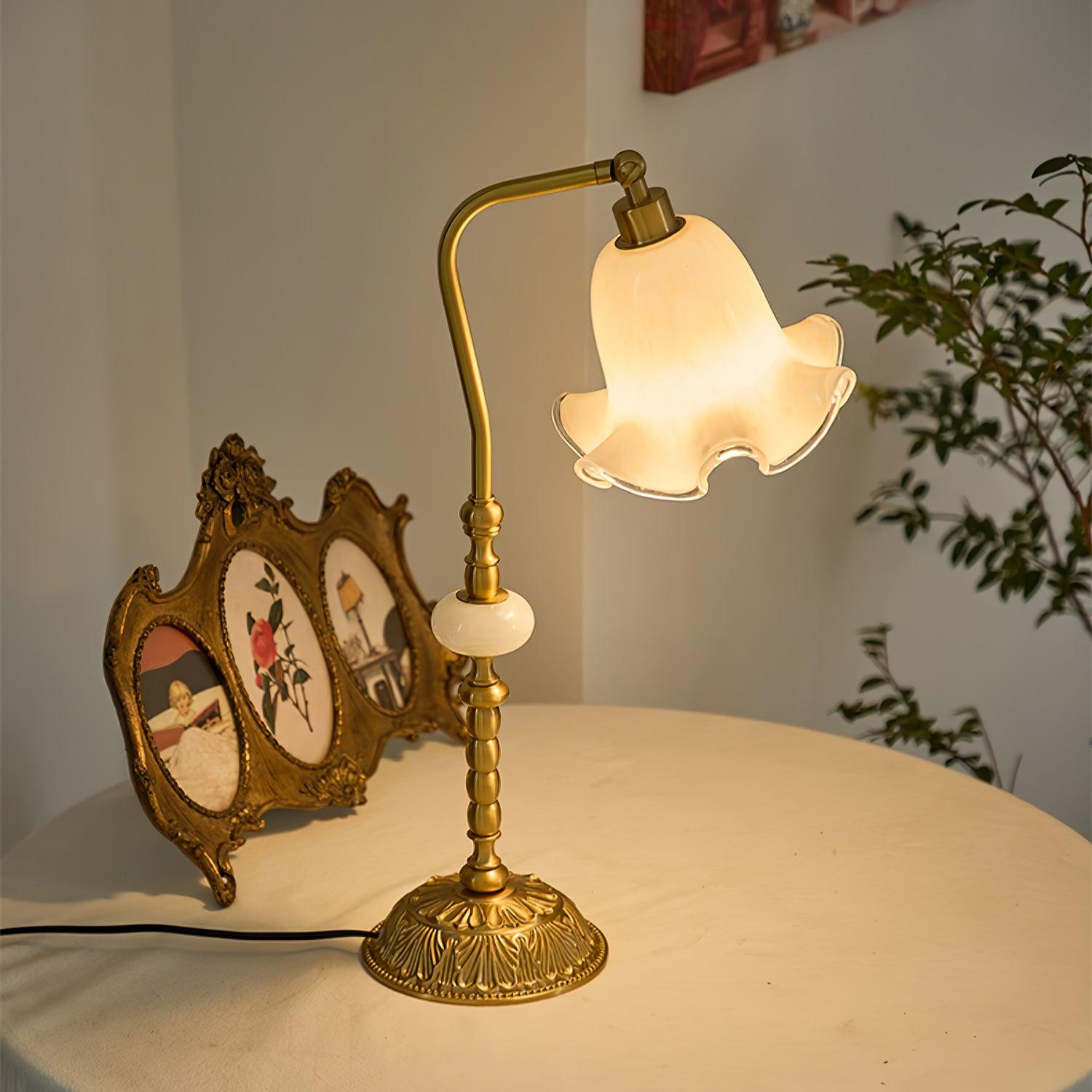 Tulip Brass Task Lamp Table Lamp