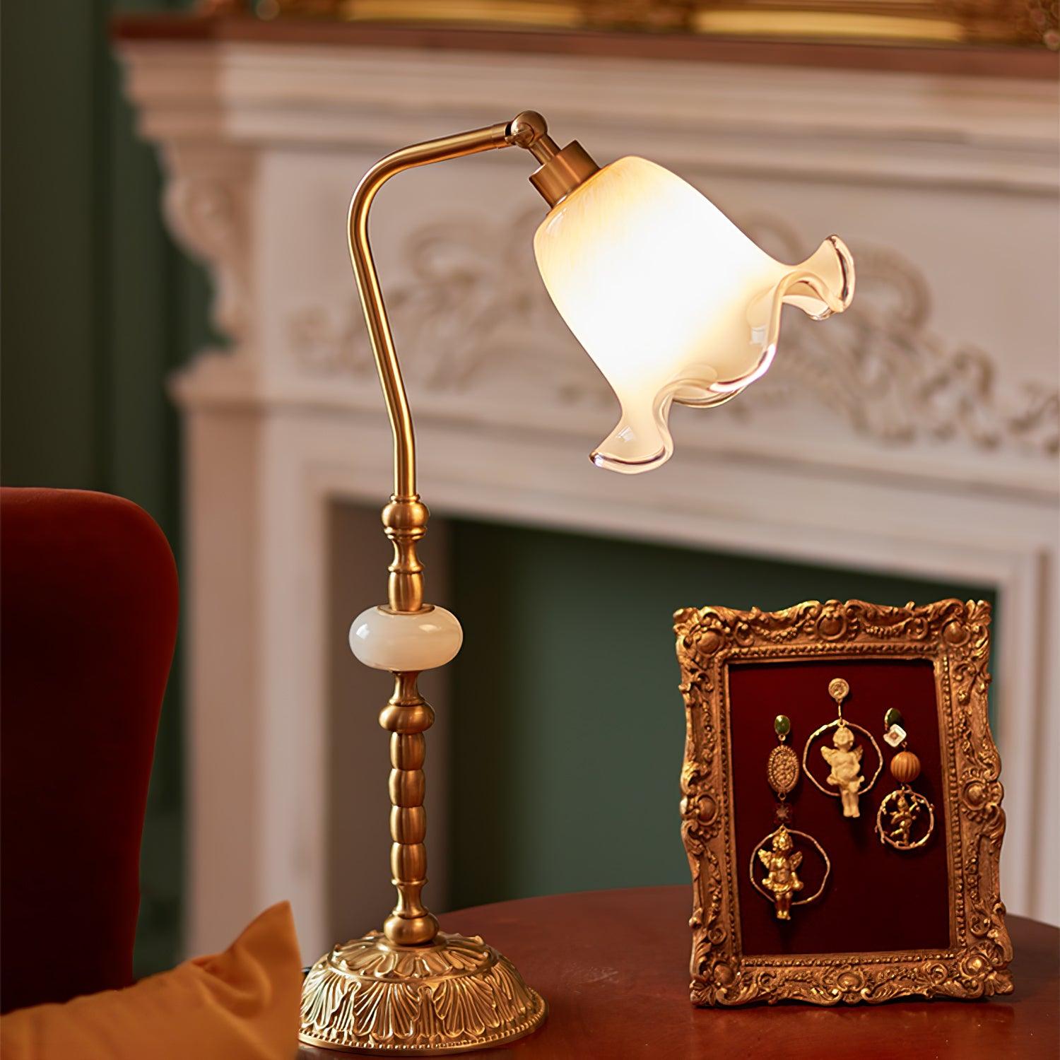 Tulip Brass Task Lamp Table Lamp