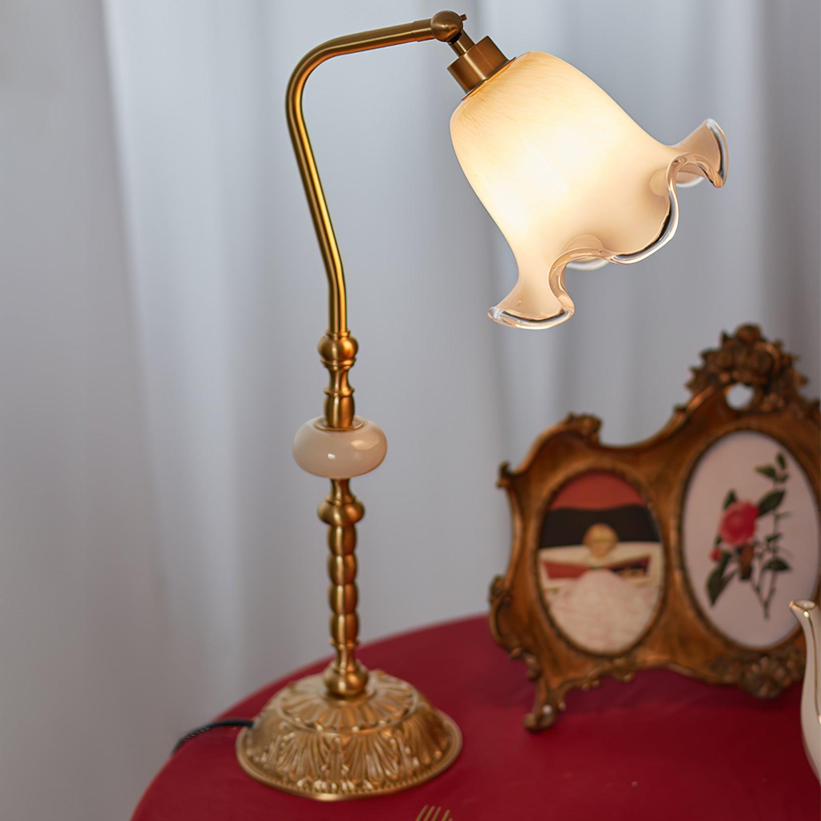 Tulip Brass Task Lamp Table Lamp