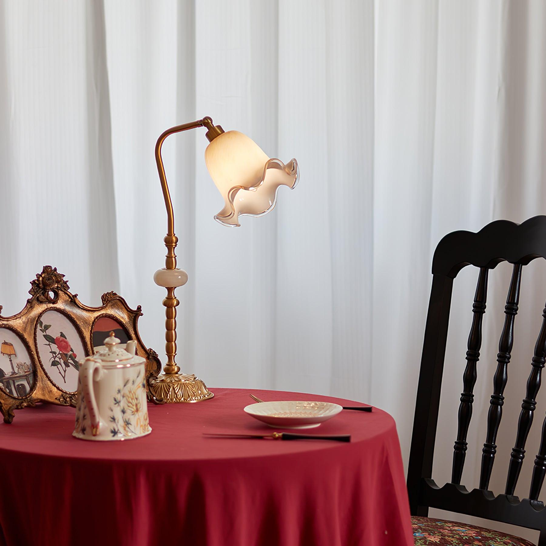 Tulip Brass Task Lamp Table Lamp