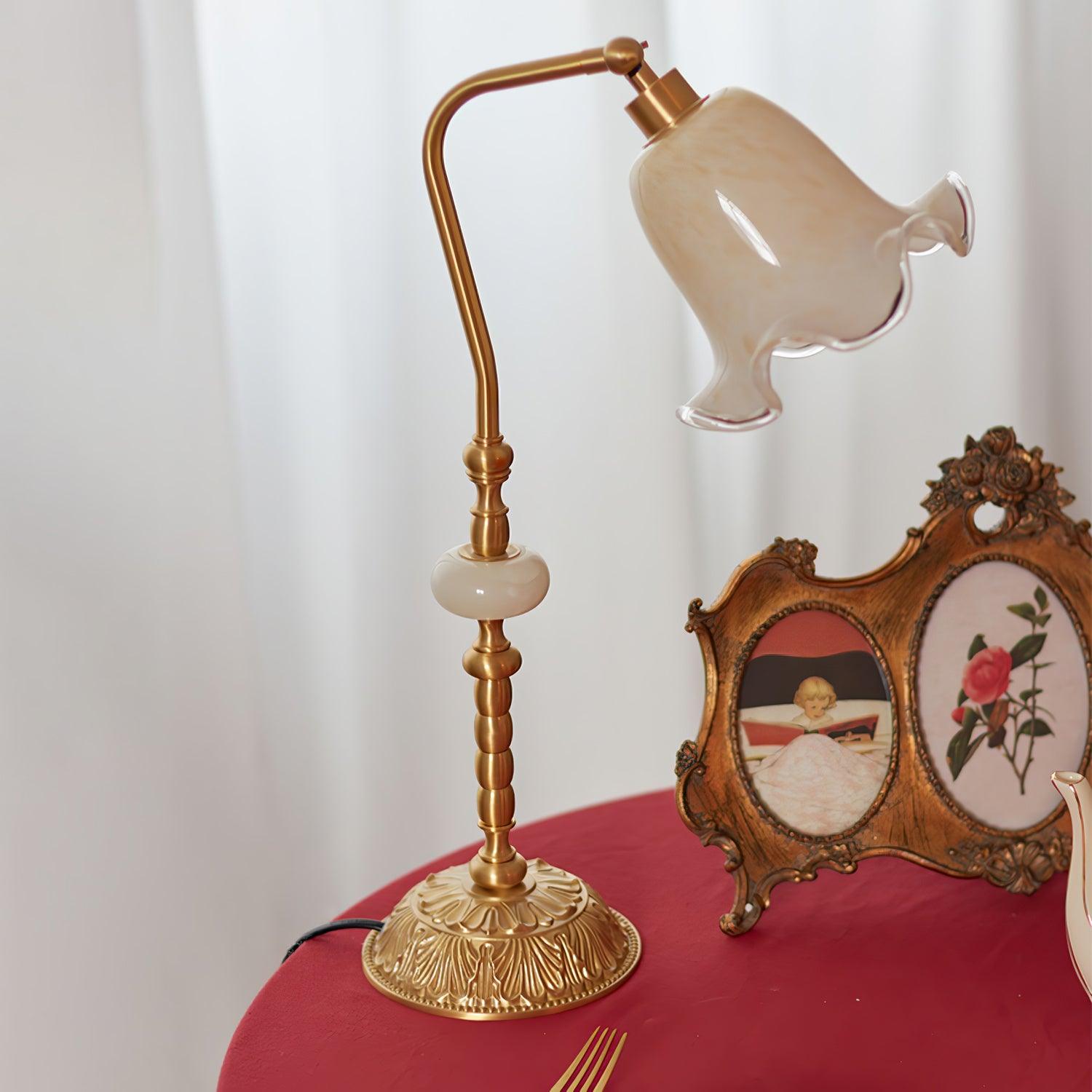 Tulip Brass Task Lamp Table Lamp
