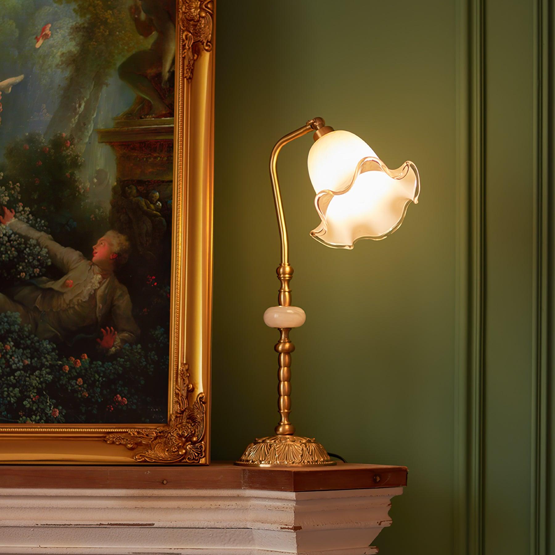 Tulip Brass Task Lamp Table Lamp