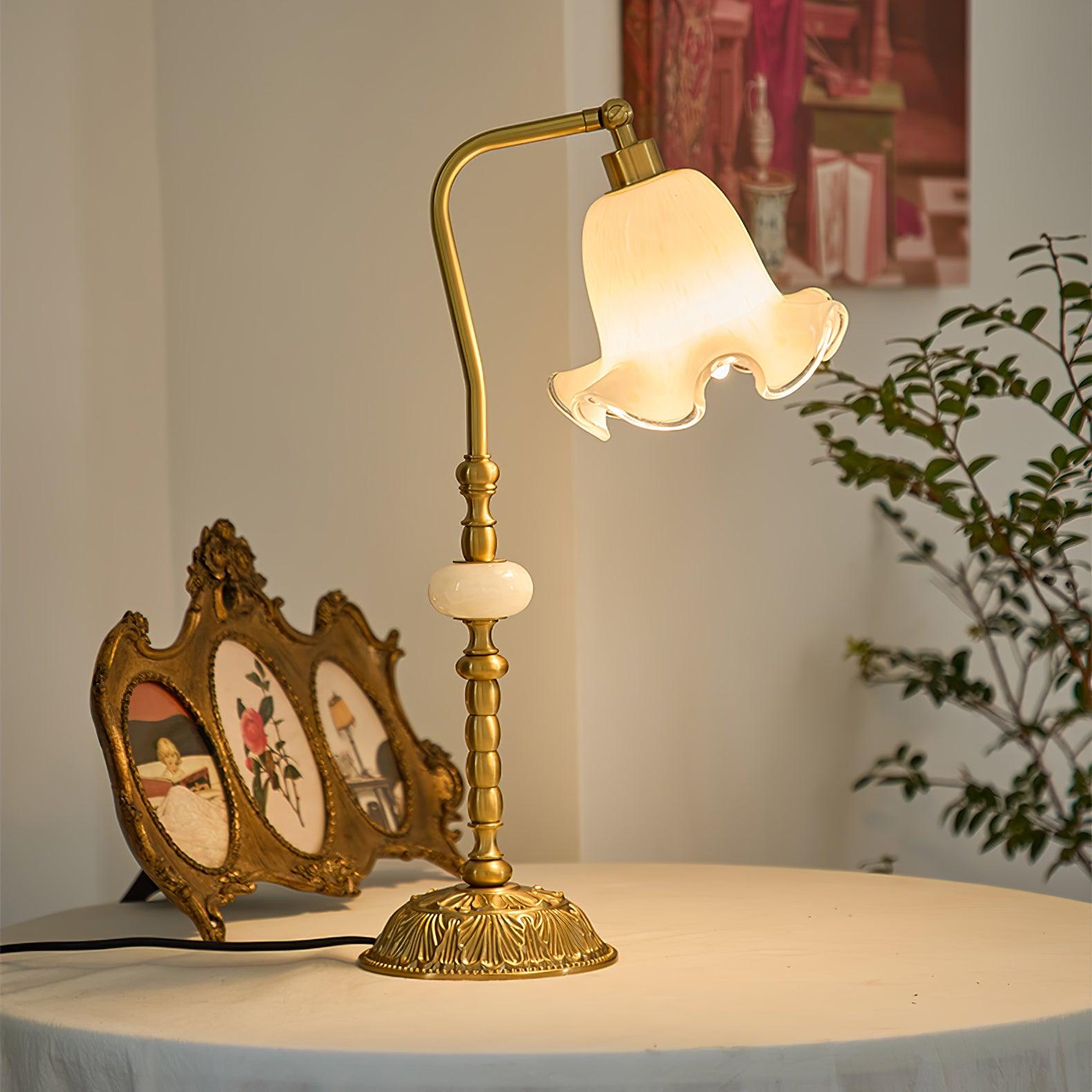 Tulip Brass Task Lamp Table Lamp
