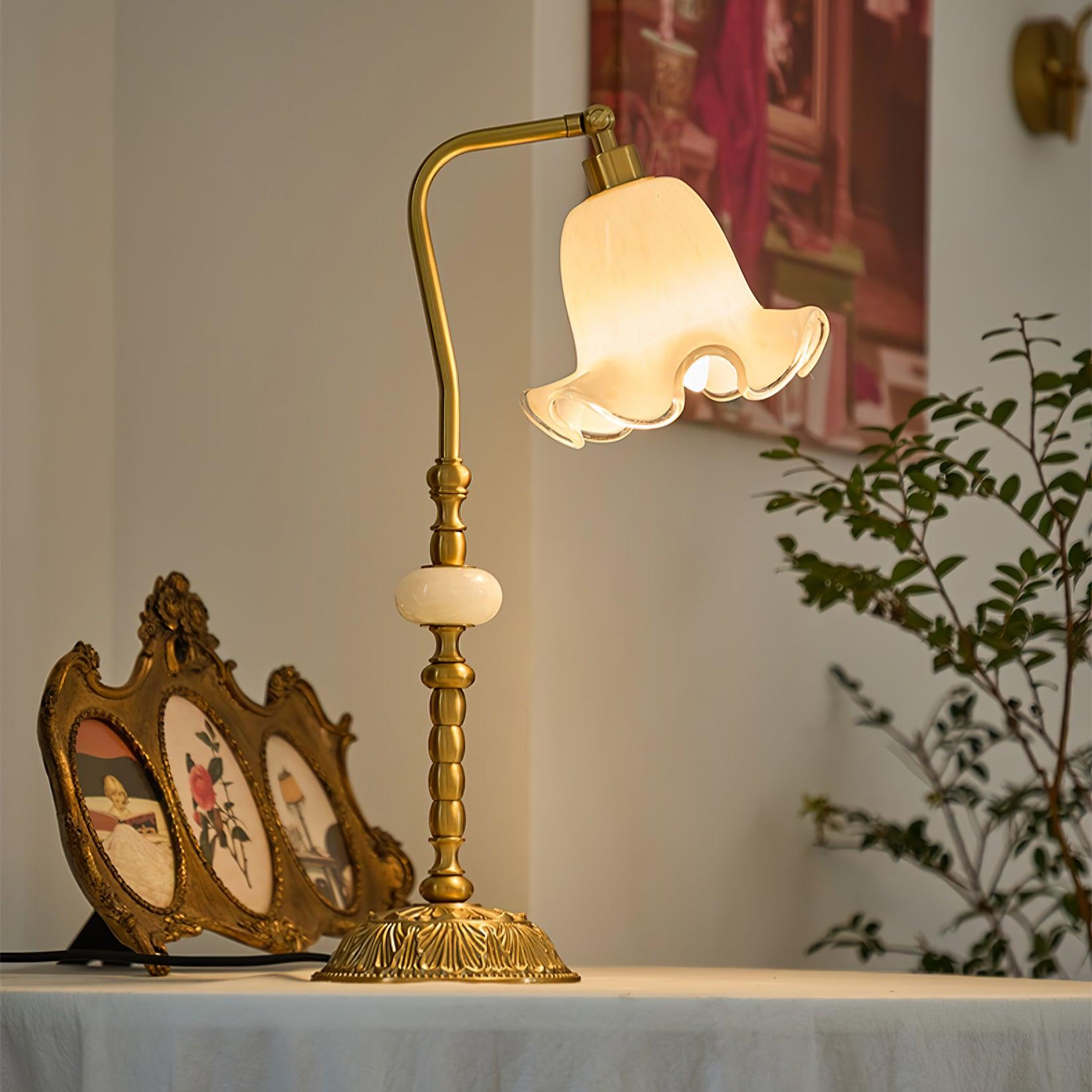 Tulip Brass Task Lamp Table Lamp