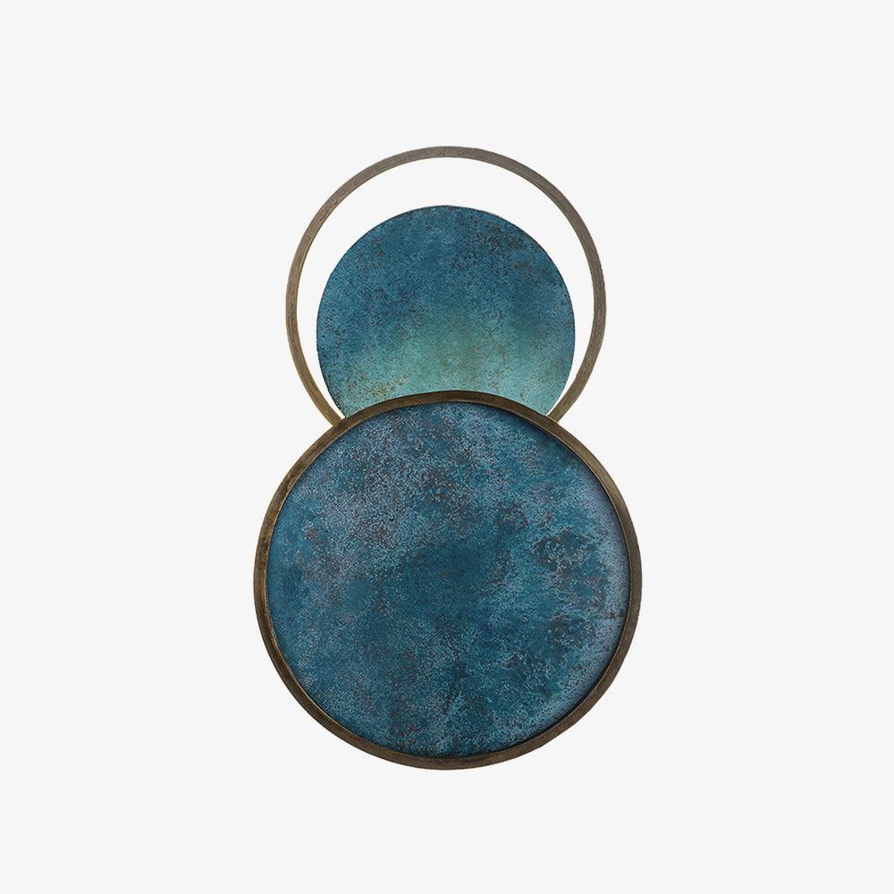 Turquoise Satellite Wall Light - Dia 26cm x H 42 cm Metal, Hardwired Wall Sconce, detail 5