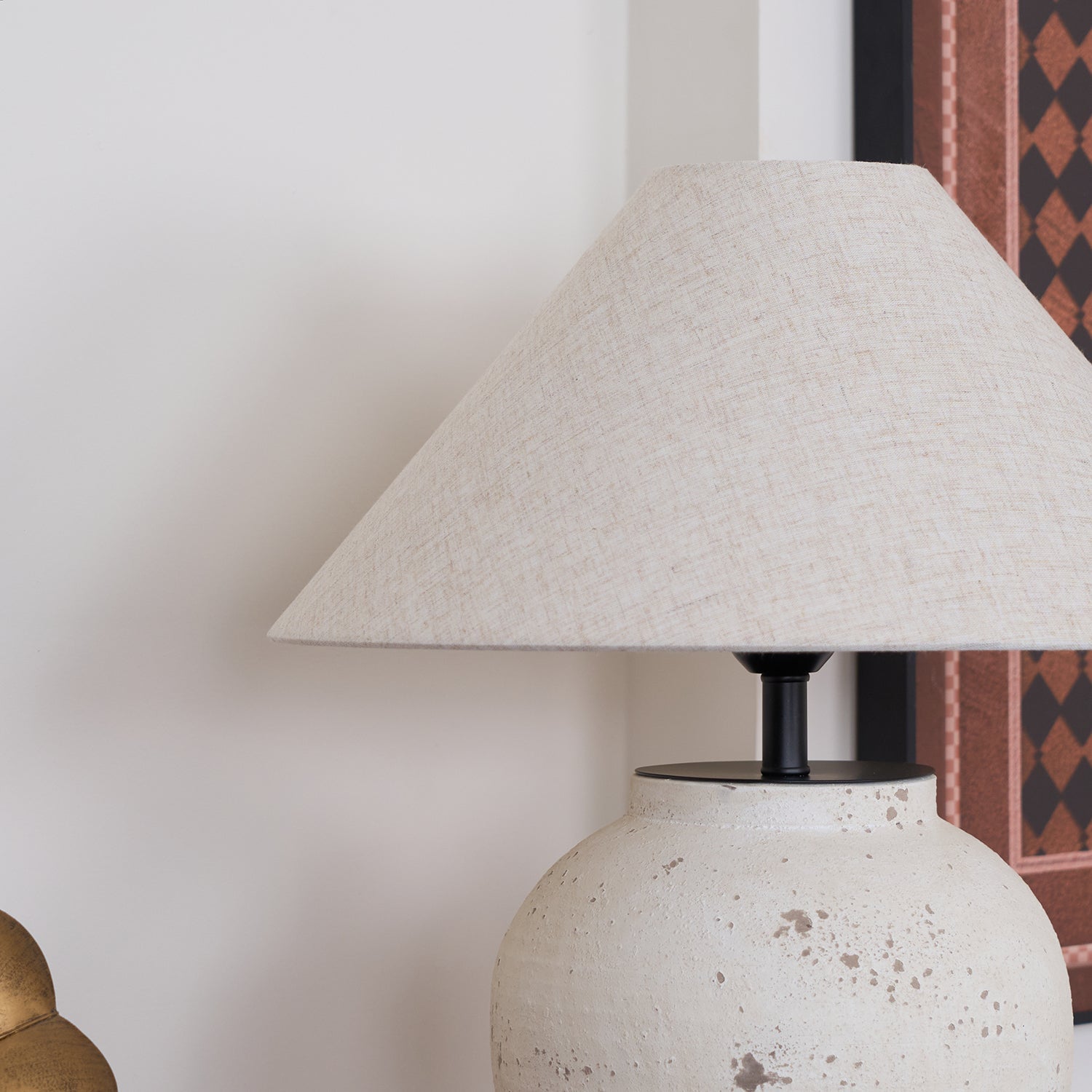Tuscan Stone Table Lamp 17.7