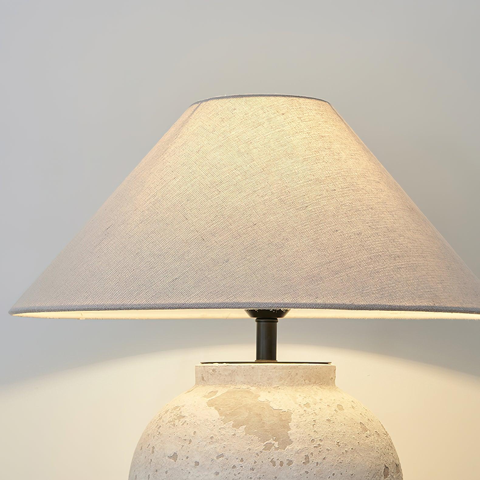 Tuscan Stone Table Lamp 17.7