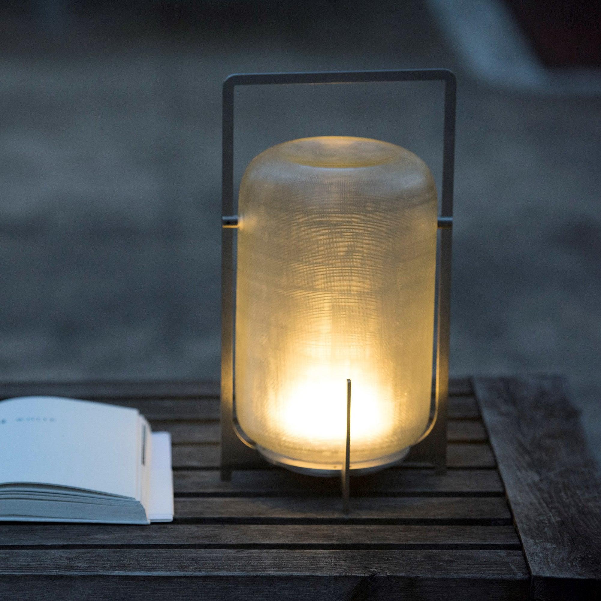 Silver Twilight Lantern Table Lamp, Bedside Table Lamp, detail 2