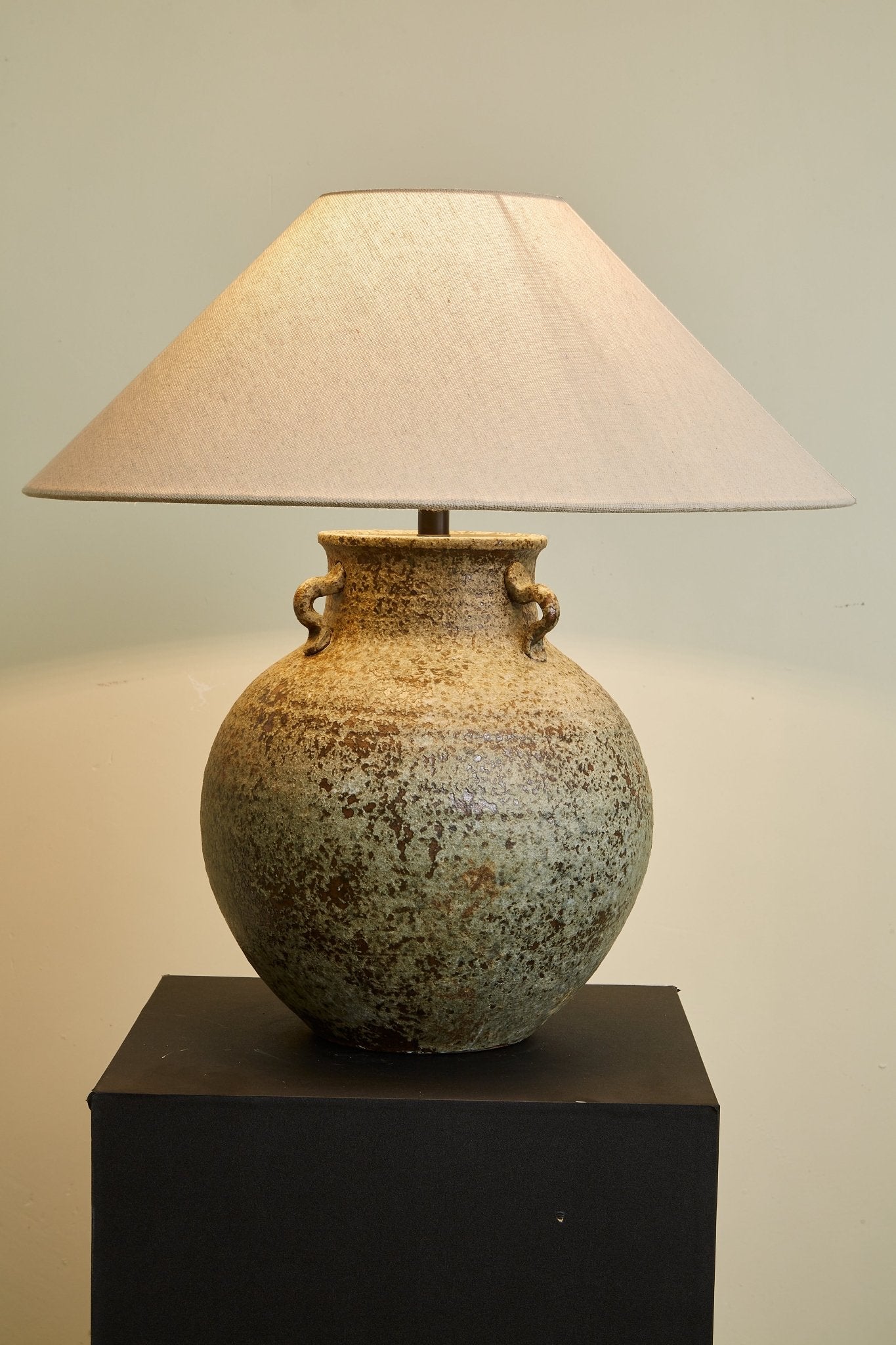 Verdigris Handle Table Lamp detail view 11