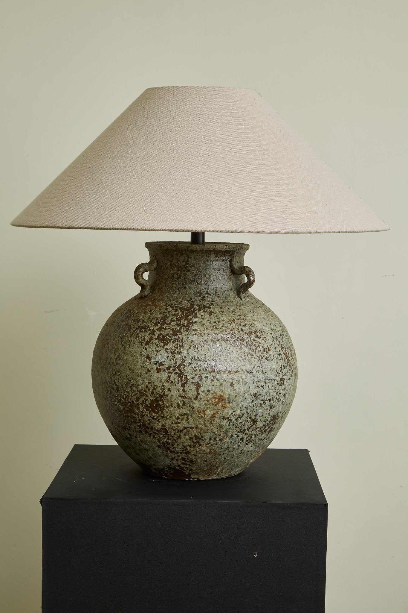 Verdigris Handle Table Lamp detail view 12