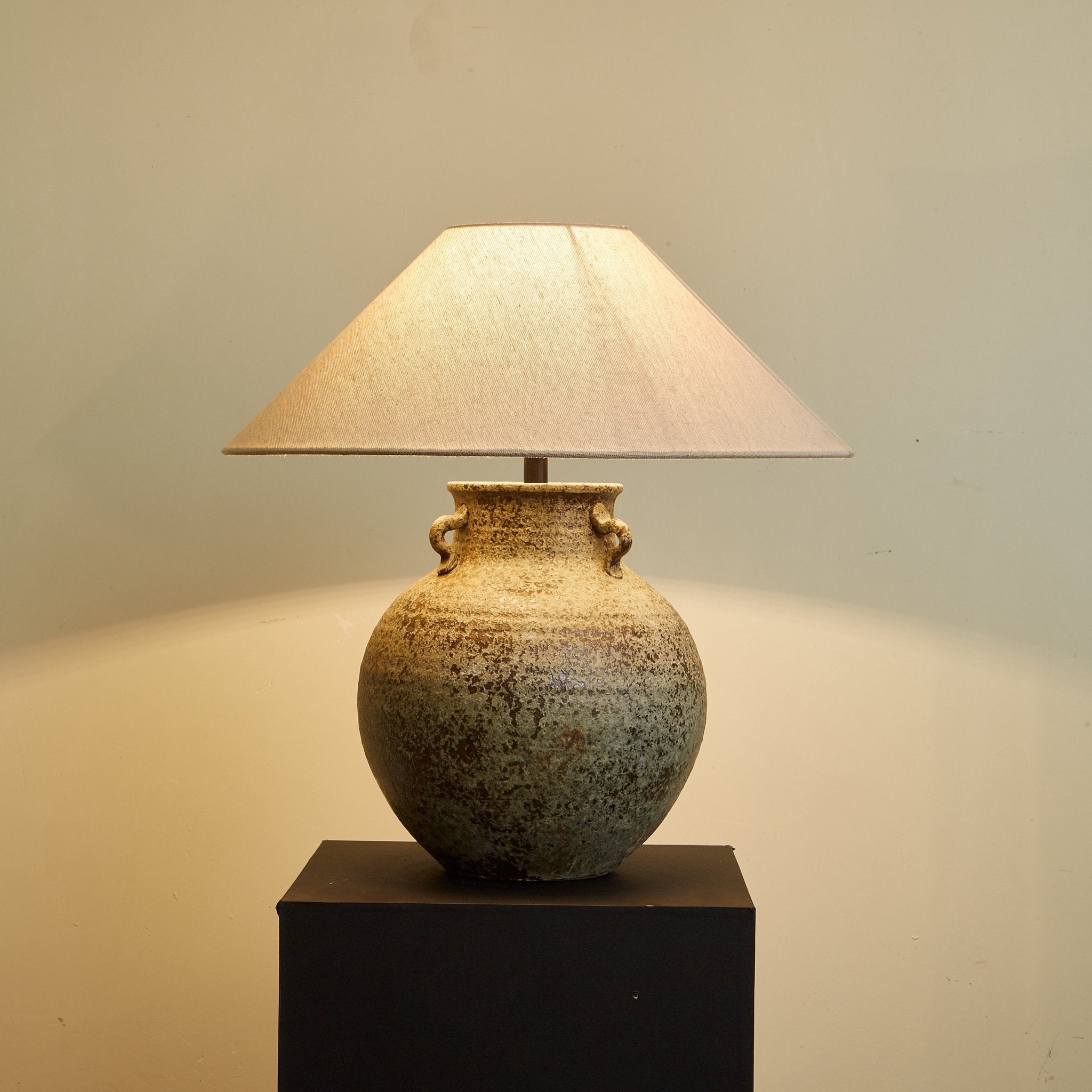 Verdigris Handle Table Lamp detail view 5