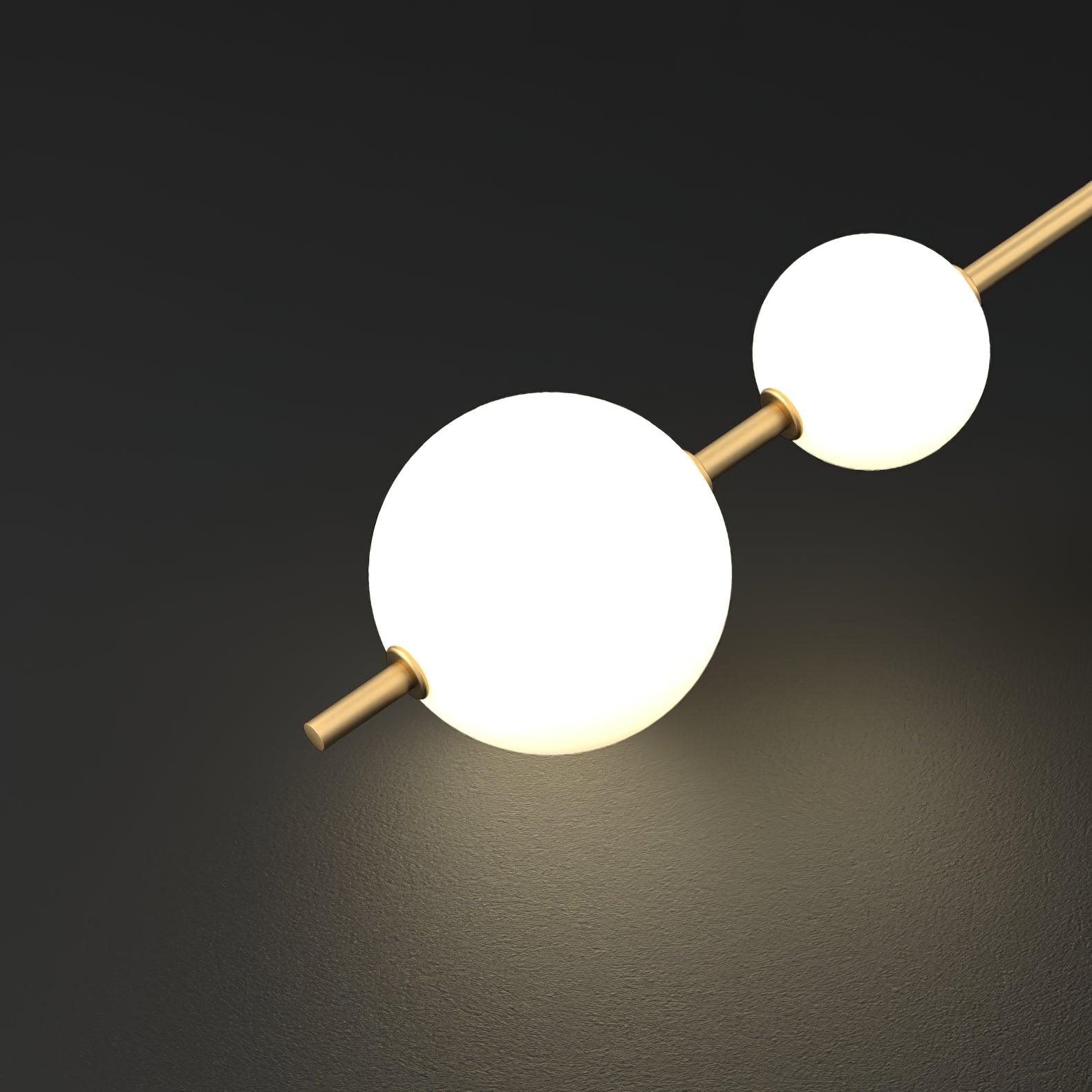 Vertical Globe Ceiling Light Fitting Pendant Lamp detail view 17